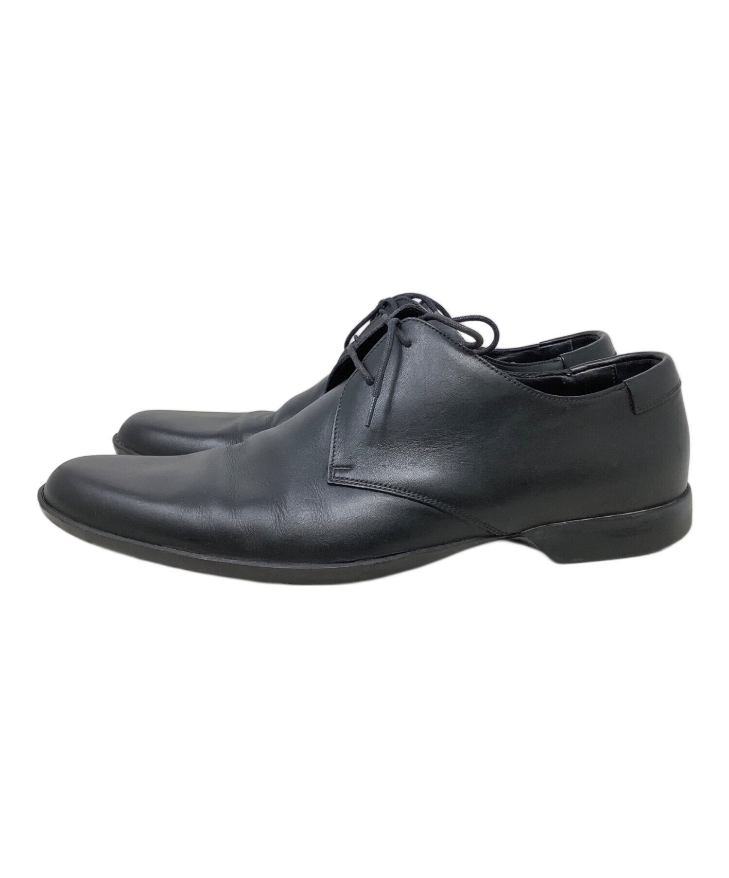 1円 GUCCI グッチ 革靴 ビジネスシューズ 40 1/2 黒 メンズ