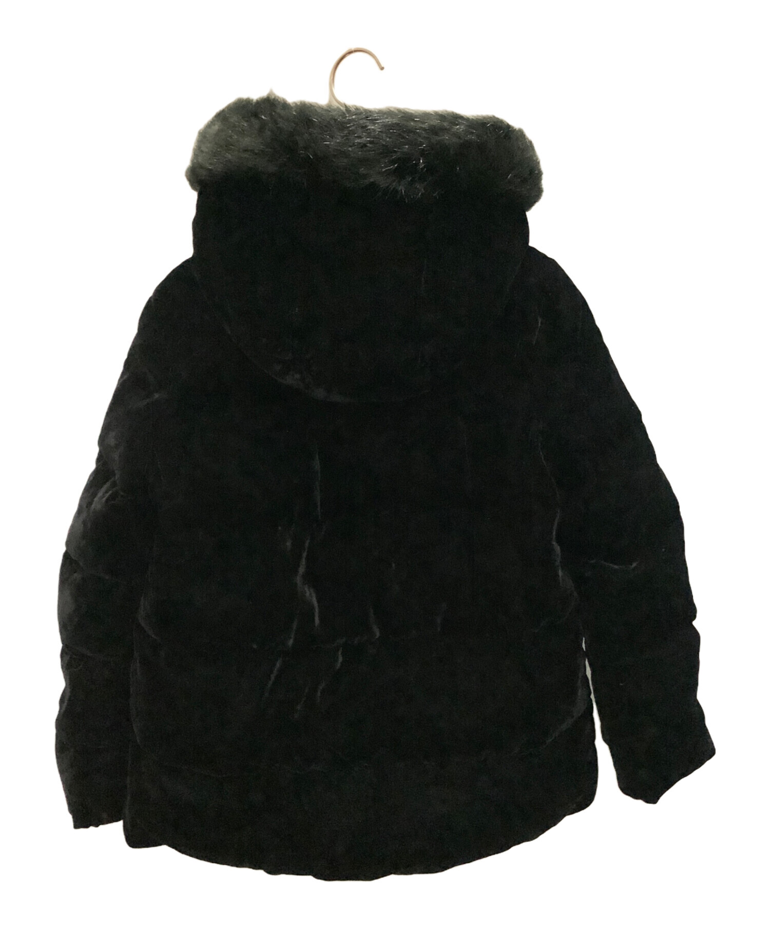 kate spade 黒 ダウンジャケット ファー付き 中古・古着通販】Kate Spade (ケイトスペード) ダウンジャケット Kate