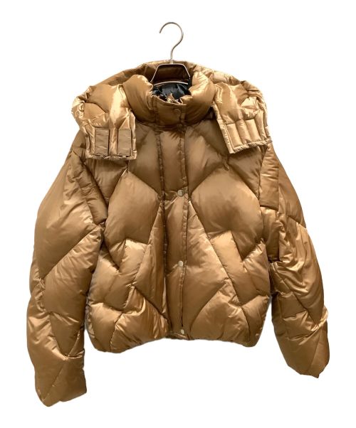 Nicole Benisti ダウンコート ギルト: ウィメンズ | NICOLE BENISTI | シープレザー コンビ フード