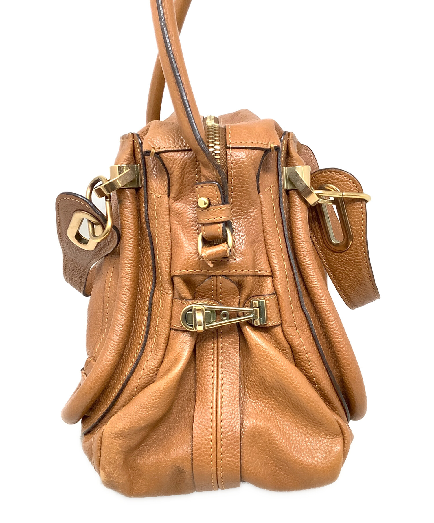 クロエ（Chloé） パラティ 2WAYレザー バッグ Chloe クロエ パラティ ベージュ 2WAYバッグ レザー レディース