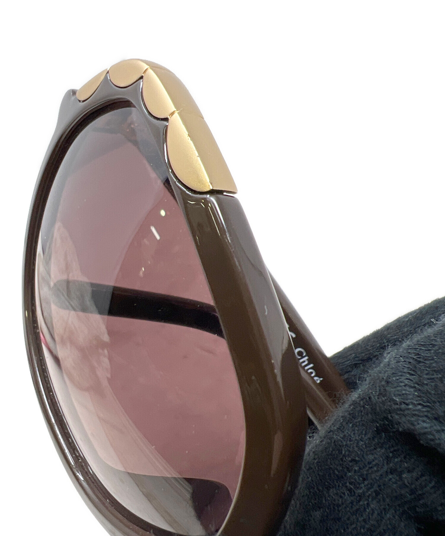Chloé ラウンド型サングラス ブラウン 中古・古着通販】Chloe (クロエ) サングラス ブラウン｜ブランド