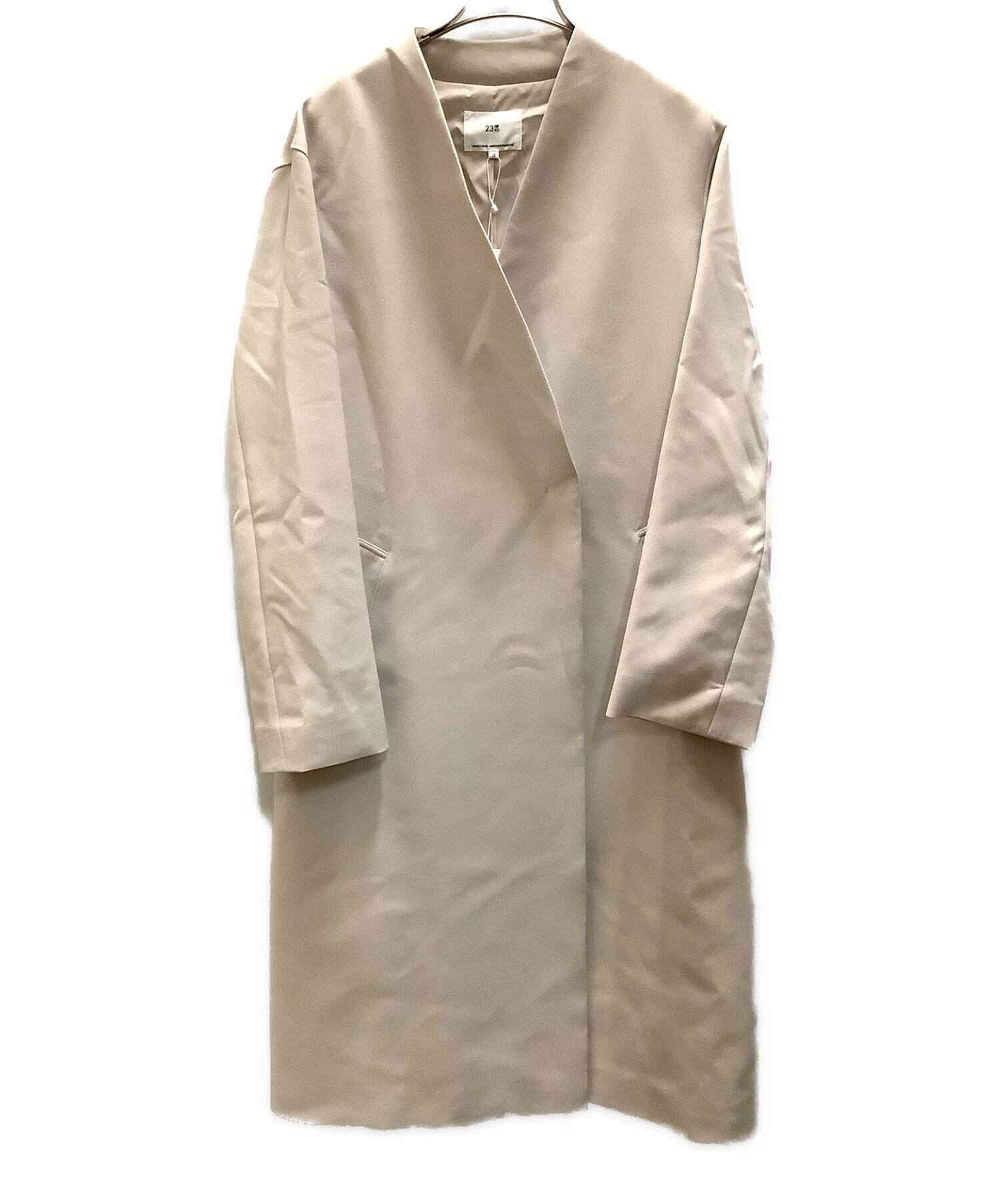 中古・古着通販】23区 (ニジュウサンク) ノーカラーコート 23区
