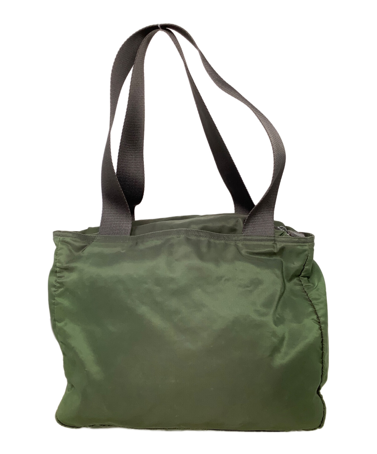 PRADA プラダ　ナイロン　バック　グリーン 中古・古着通販】PRADA (プラダ) ナイロントートバッグ PRADA（プラダ