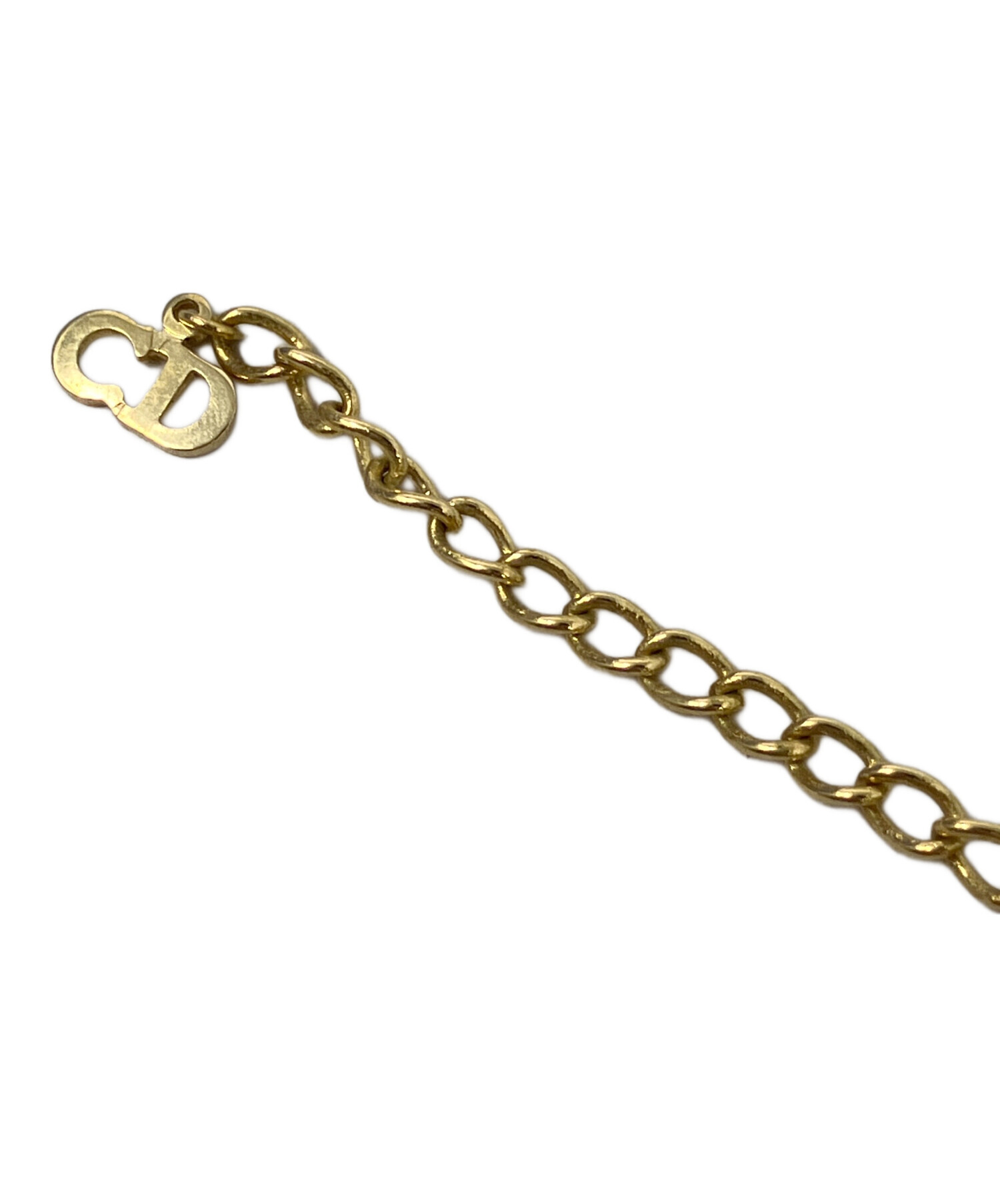 クリスチャンディオール　チョーカーネックレス　CDリボン　ゴールド 中古・古着通販】Christian Dior (クリスチャン ディオール) リボン