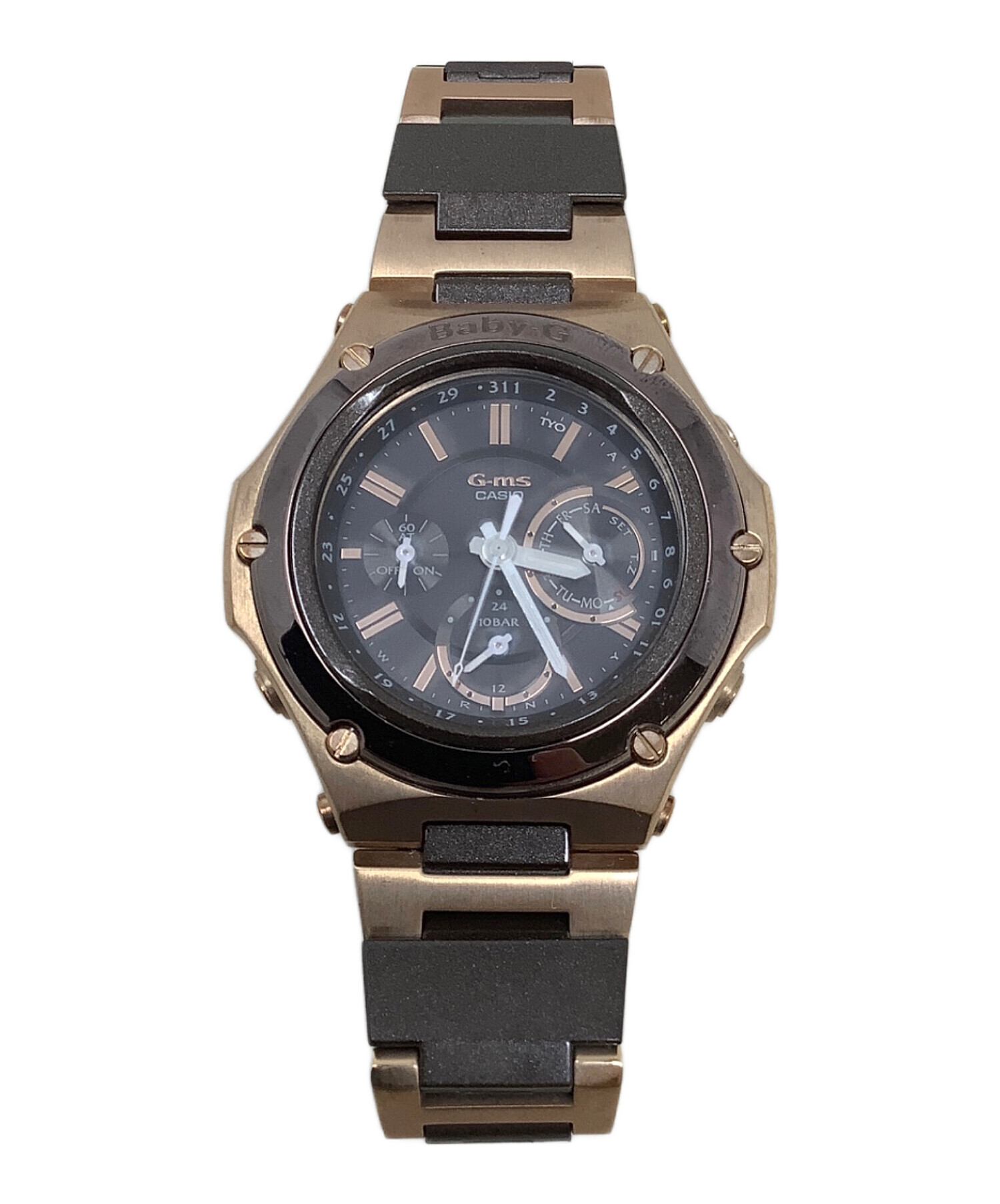 【激レア動作品】カシオ Baby-G MSG-5000 黒金 レディース 中古・古着通販】CASIO (カシオ) 腕時計 CASIO(カシオ) MSG-5000