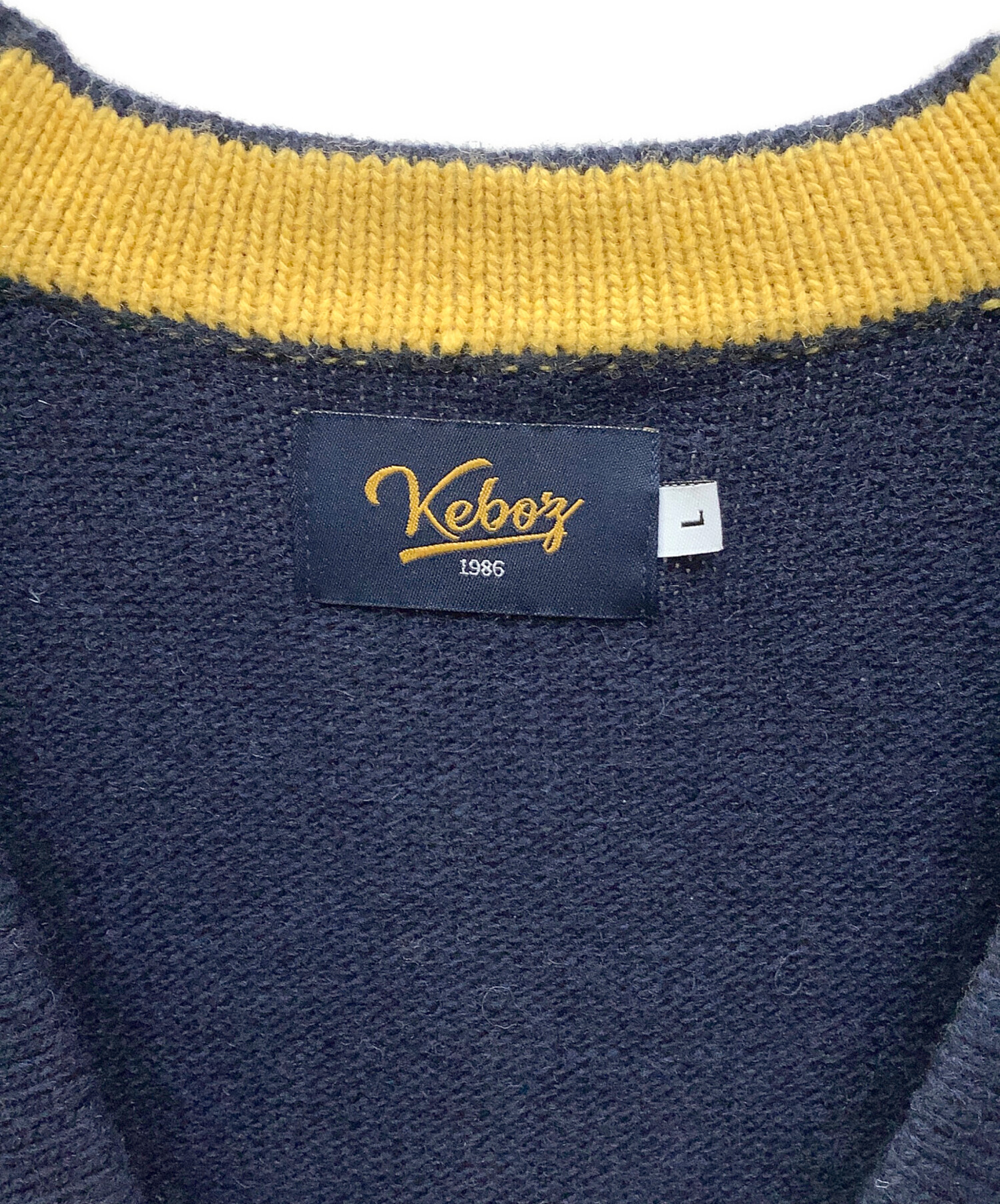 2 新品未使用　needles Keboz ネイビー　トラックパンツ　ストレート 中古・古着通販KEBOZ (ケボズ) ナイロンパンツ ネイビー サイズ:L