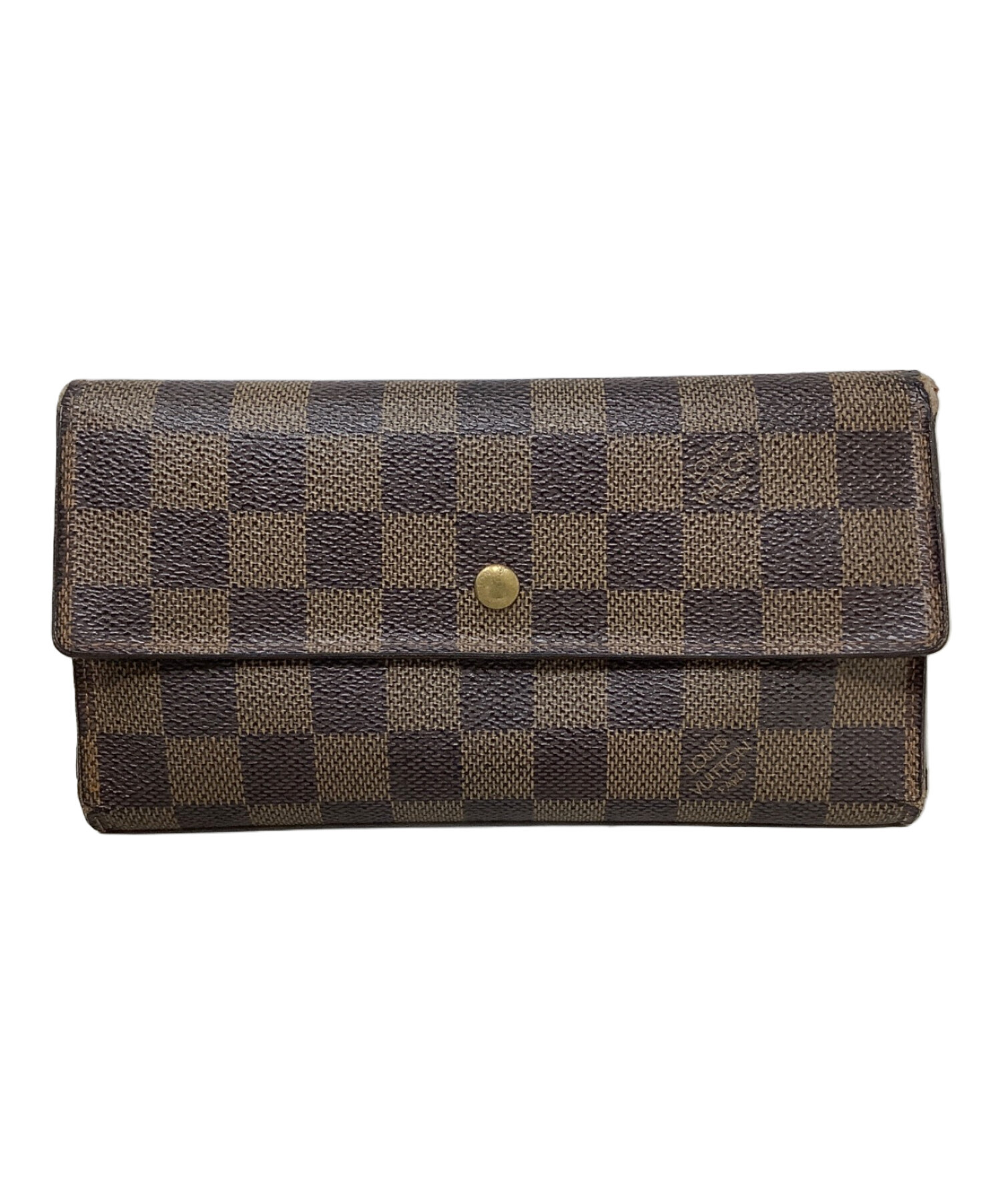 LOUIS VUITTON M61217ダミエポルトフォイユ長財布極美品　袋付 LOUIS VUITTON（ルイ・ヴィトン） 三つ折り長財布(小銭入れあり