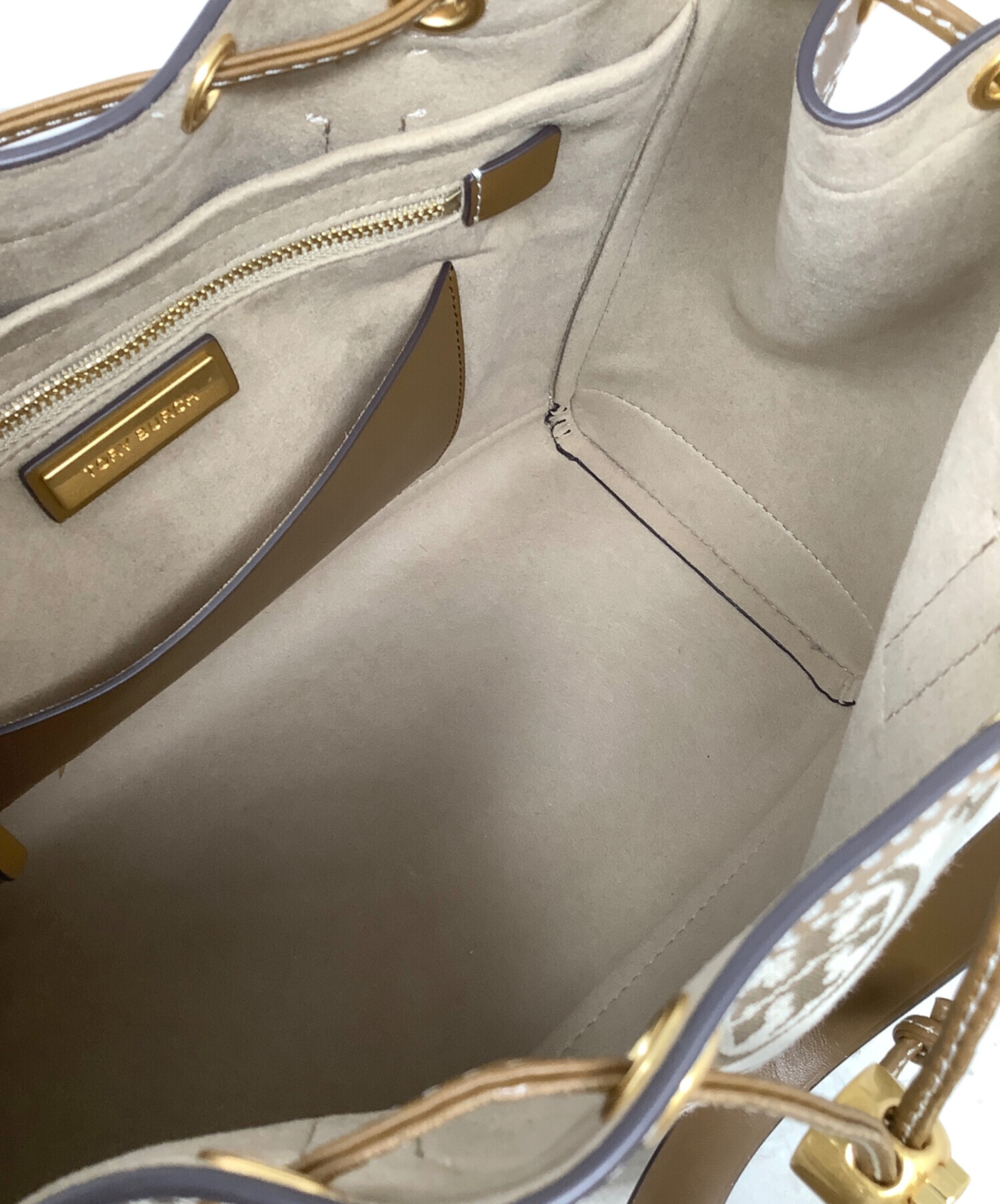 中古・古着通販】TORY BURCH (トリーバーチ) バケツ型トートバッグ 
