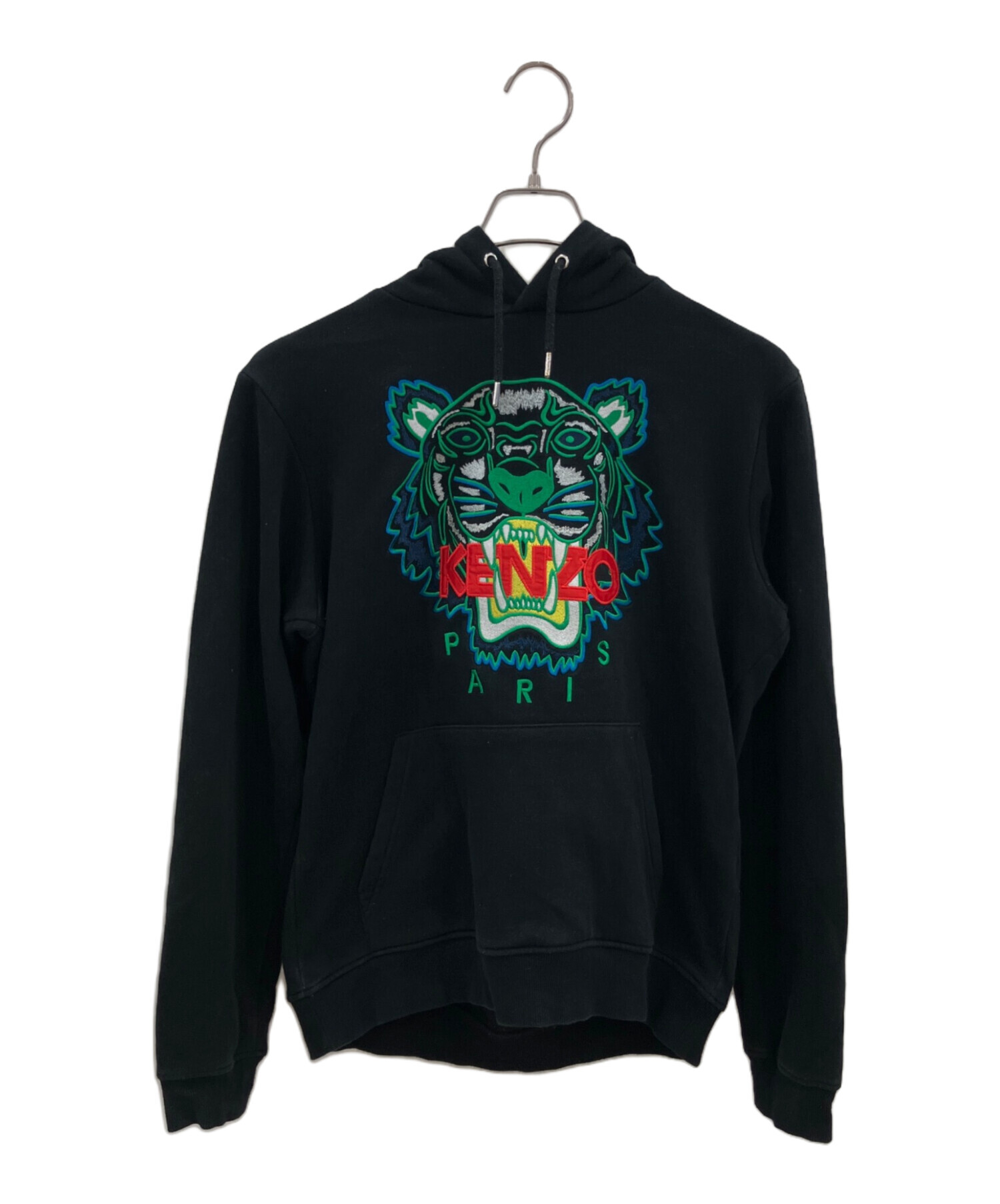 KENZO　パーカー　黒　L　フーディ　新品未使用　タグ付き 中古・古着通販】KENZO (ケンゾー) プルオーバーパーカー KENZO
