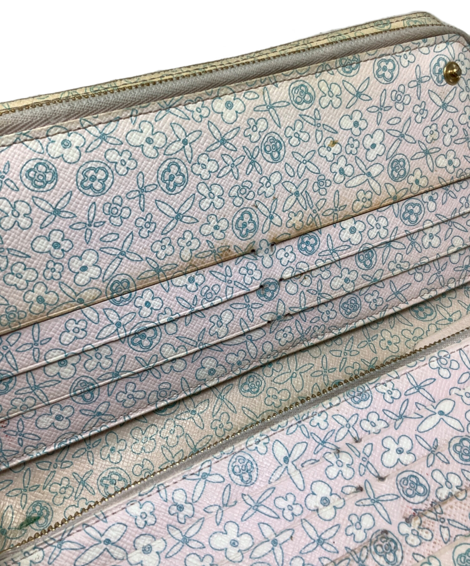 LOUIS VUITTON ルイヴィトン M60226 モノグラム フリル ポルトフォイユ アンソリット ローズ ウォレット 長財布 （尾） ルイ ヴィトン モノグラム ポルトフォイユ アンソリット M60226 ローズ