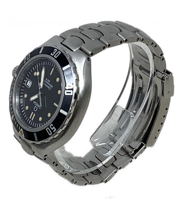 オメガ OMEGA シーマスター200 YGベゼル クォーツ メンズ保証書付き_