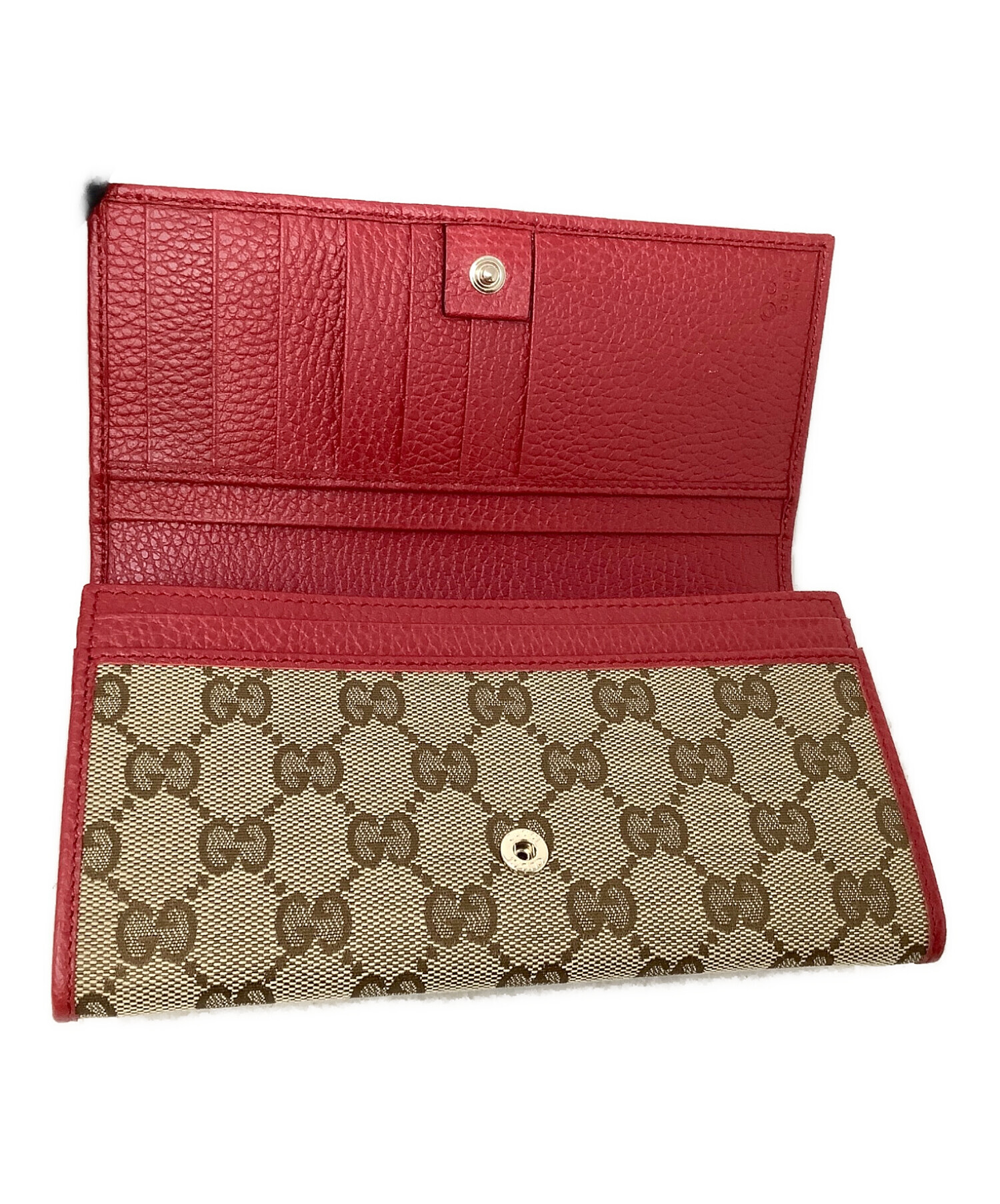 送料込み！ 未使用品 GUCCI 長財布 346058 ベージュ グリーン 箱付き 209 中古・古着通販】GUCCI (グッチ) 財布 GUCCI（グッチ） 346058