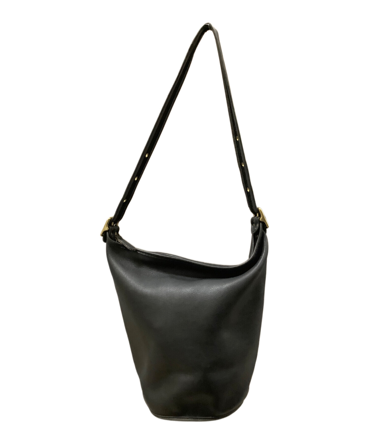 COACH コーチ　円筒型ショルダーバッグ 9085 ブラック 中古・古着通販】COACH (コーチ) バケツ型ショルダーバッグ COACH