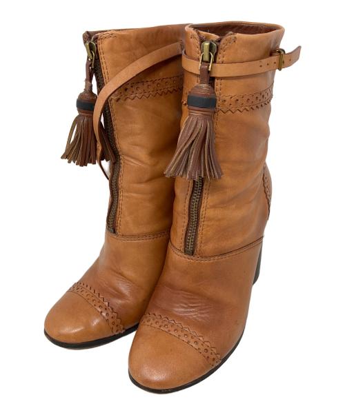 ほぼ未使用♡美品♡Tory Burch ブラウン アンクルブーツ 中古・古着通販】TORY BURCH (トリーバーチ) ブーツ TORY BURCH