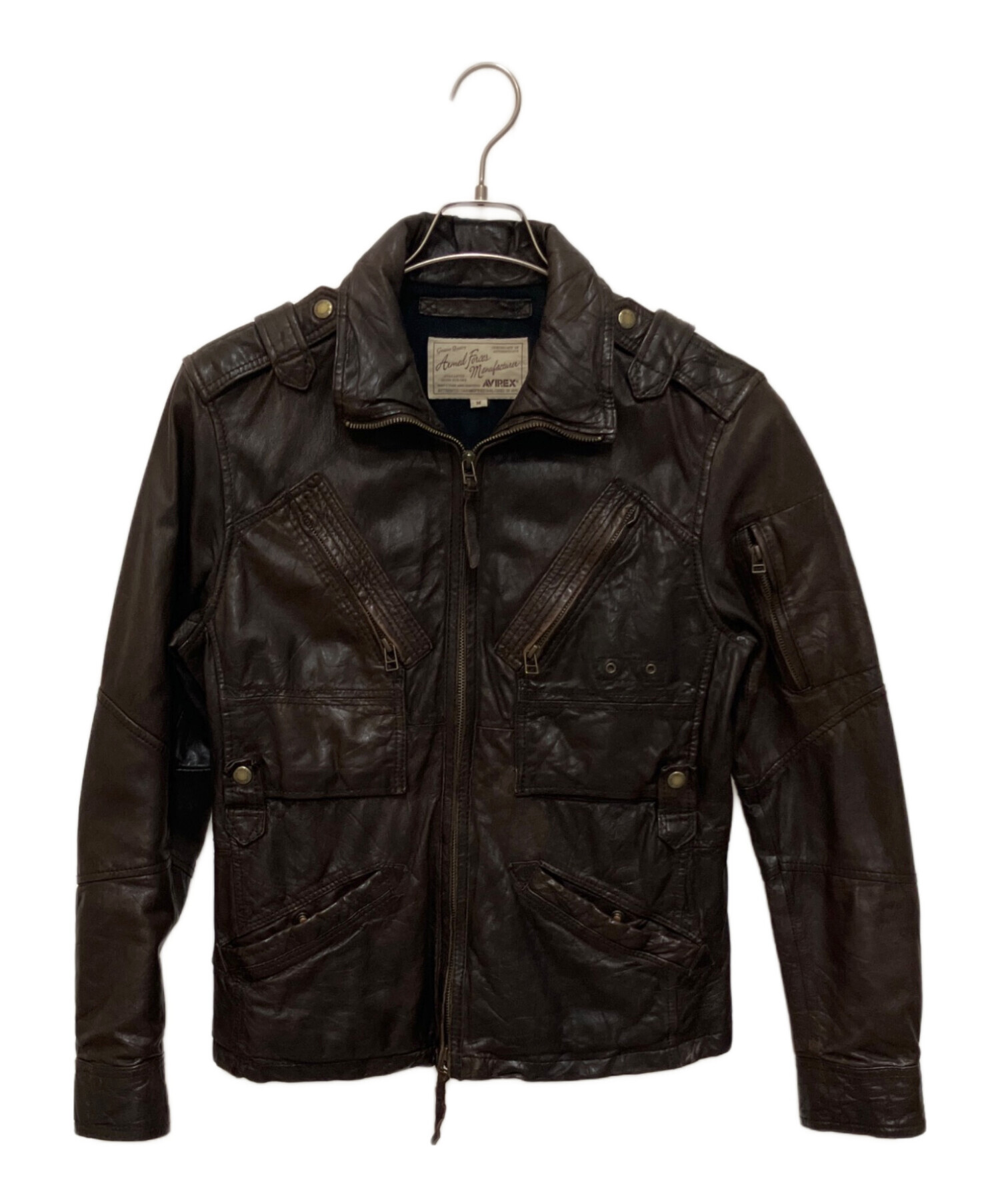 中古・古着通販】AVIREX (アヴィレックス) ラムレザージャケット