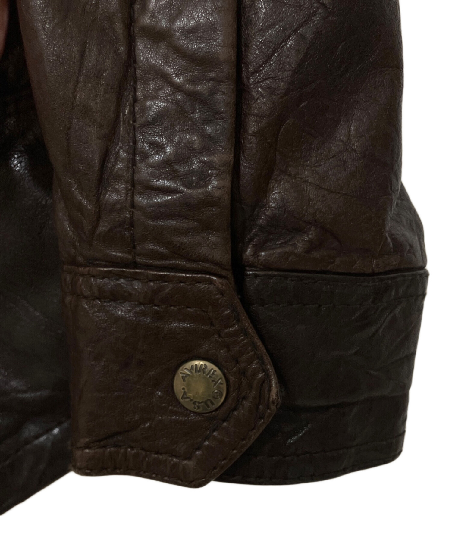 中古・古着通販】AVIREX (アヴィレックス) ラムレザージャケット