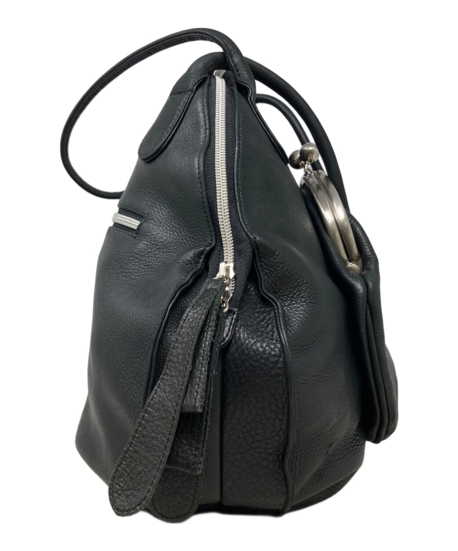 中古・古着通販】michiamo (ミキアモ) がま口レザーサークルバッグ