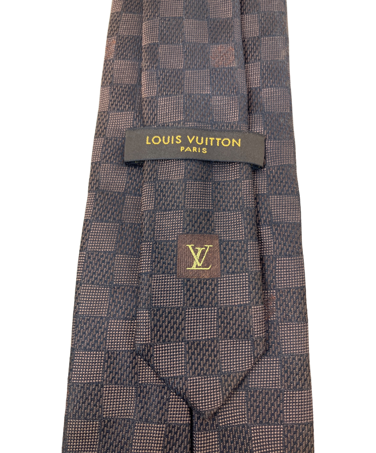 新品未使用✨LOUIS VUITTON ルイヴィトン ネクタイ ダミエ ブラウン 極美品】LOUIS VUITTON ルイヴィトン ネクタイ 茶色 ダミエ柄