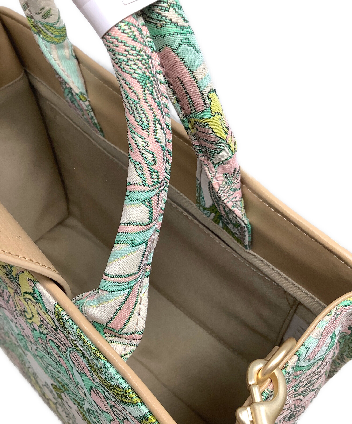 中古・古着通販】Mucha (ミュシャ) ジャガードトートバッグ Mucha 