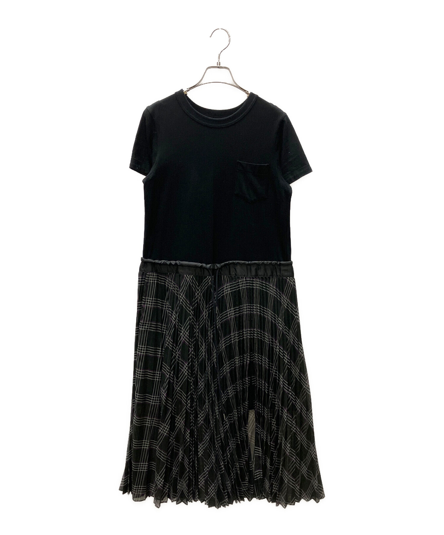 中古・古着通販】sacai (サカイ) 2022 半袖プリーツドッキング