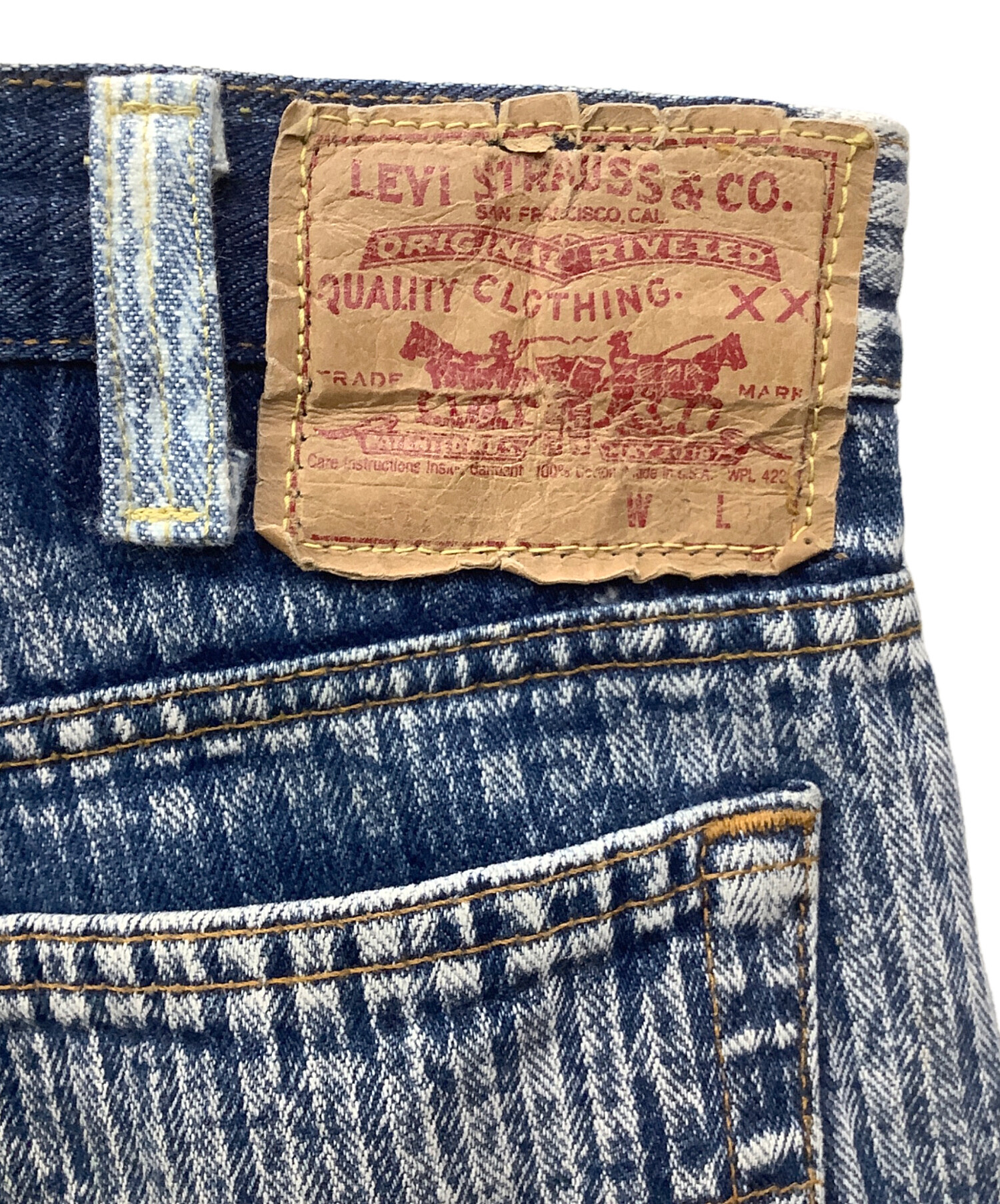 中古・古着通販】LEVI'S (リーバイス) ボタンフライデニムパンツ 中古・古着通販】LEVI'S (リーバイス) ボタンフライデニムパンツ