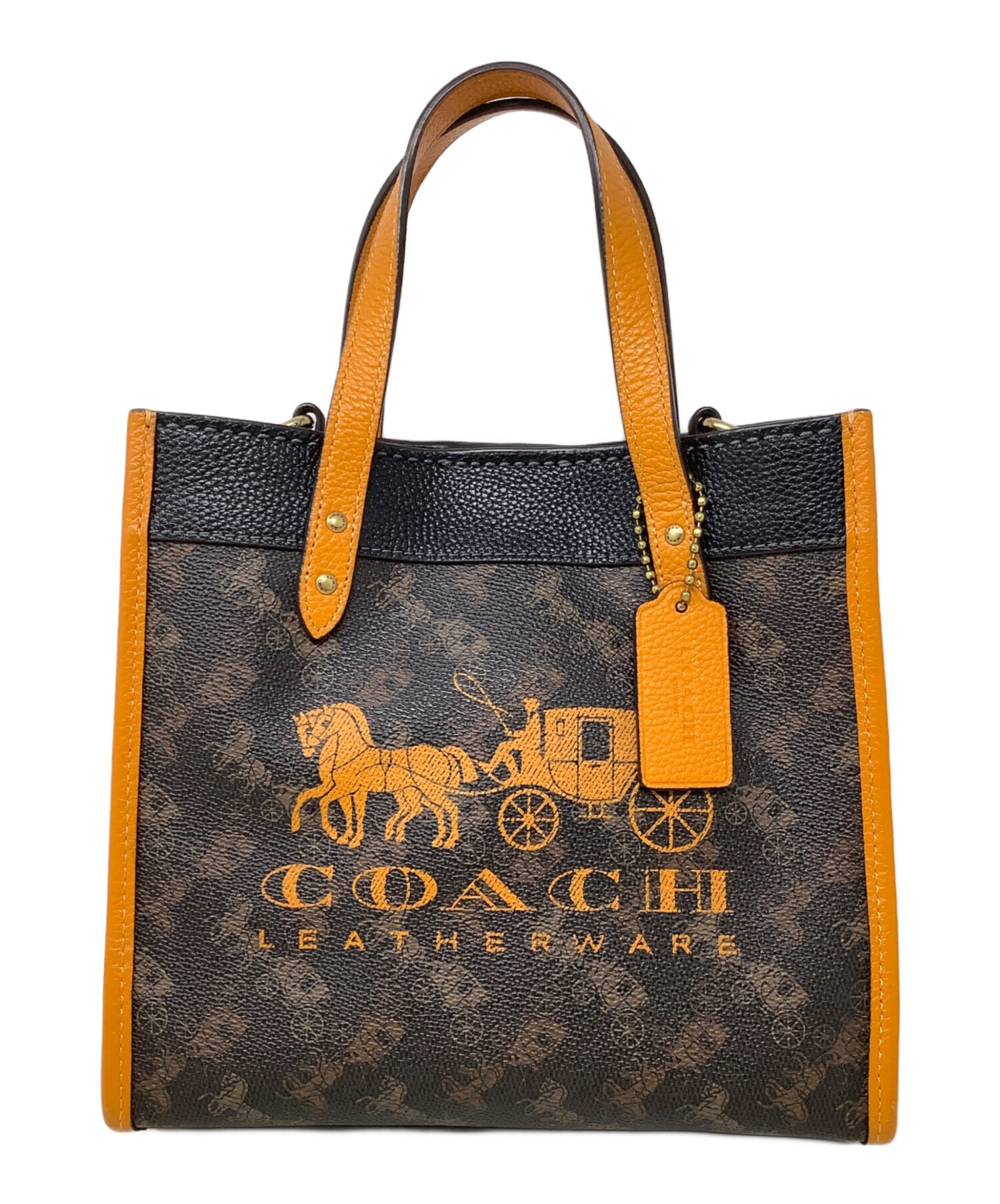 公式】COACH – コーチ | フィールド トート 22 シグネチャー デニム