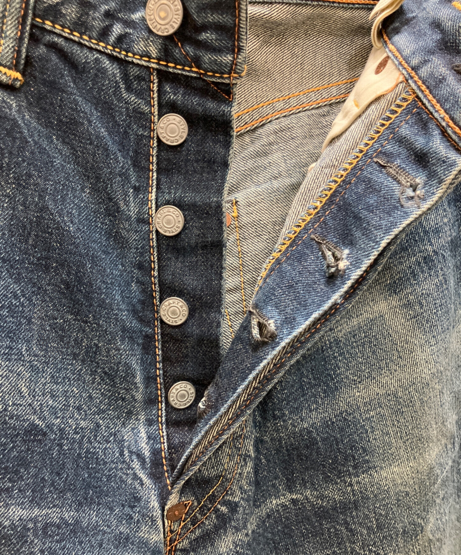 中古・古着通販】EVISU (エヴィス) デニムパンツ インディゴ サイズ