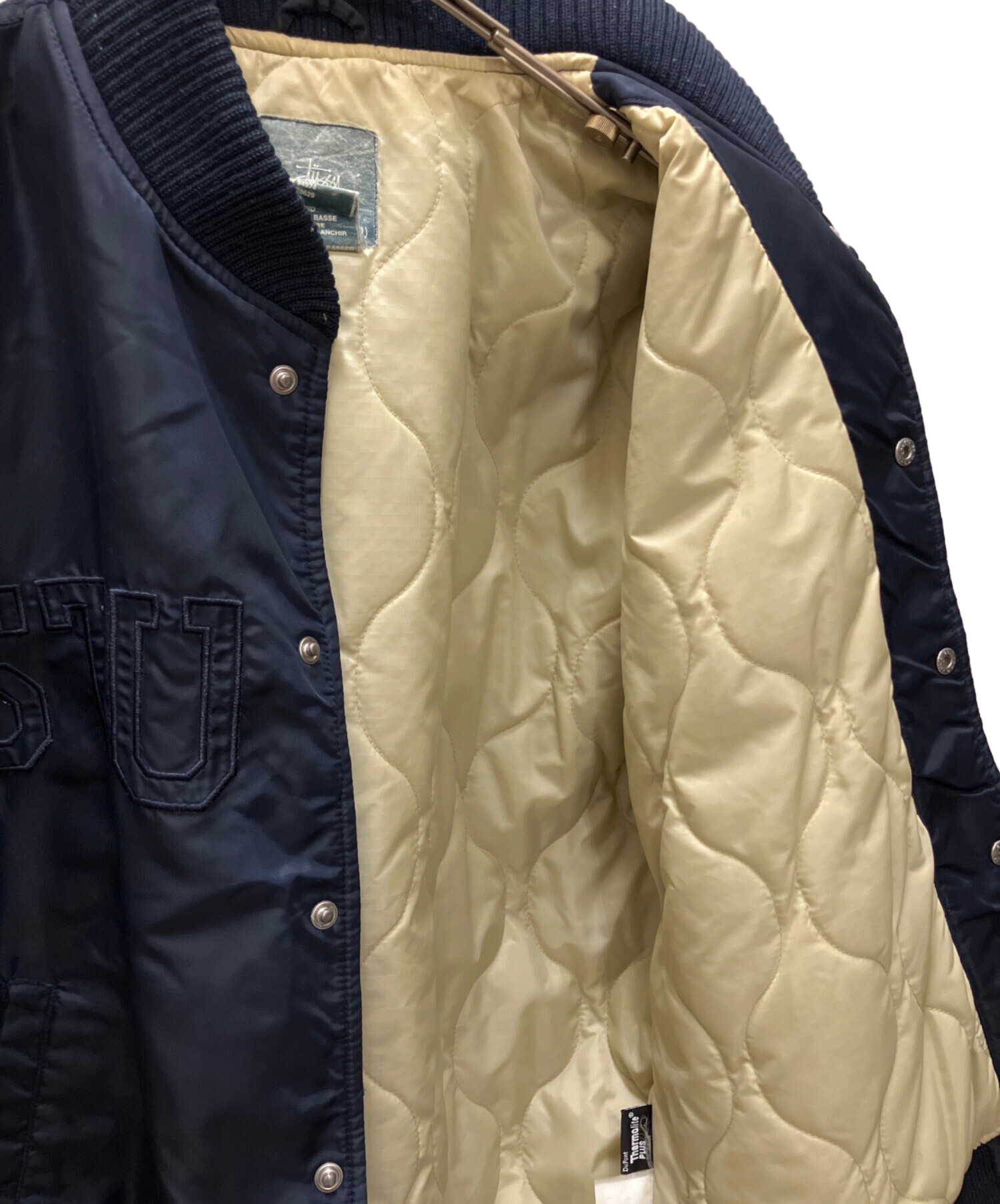 中古・古着通販】stussy (ステューシー) フライトジャケット ネイビー