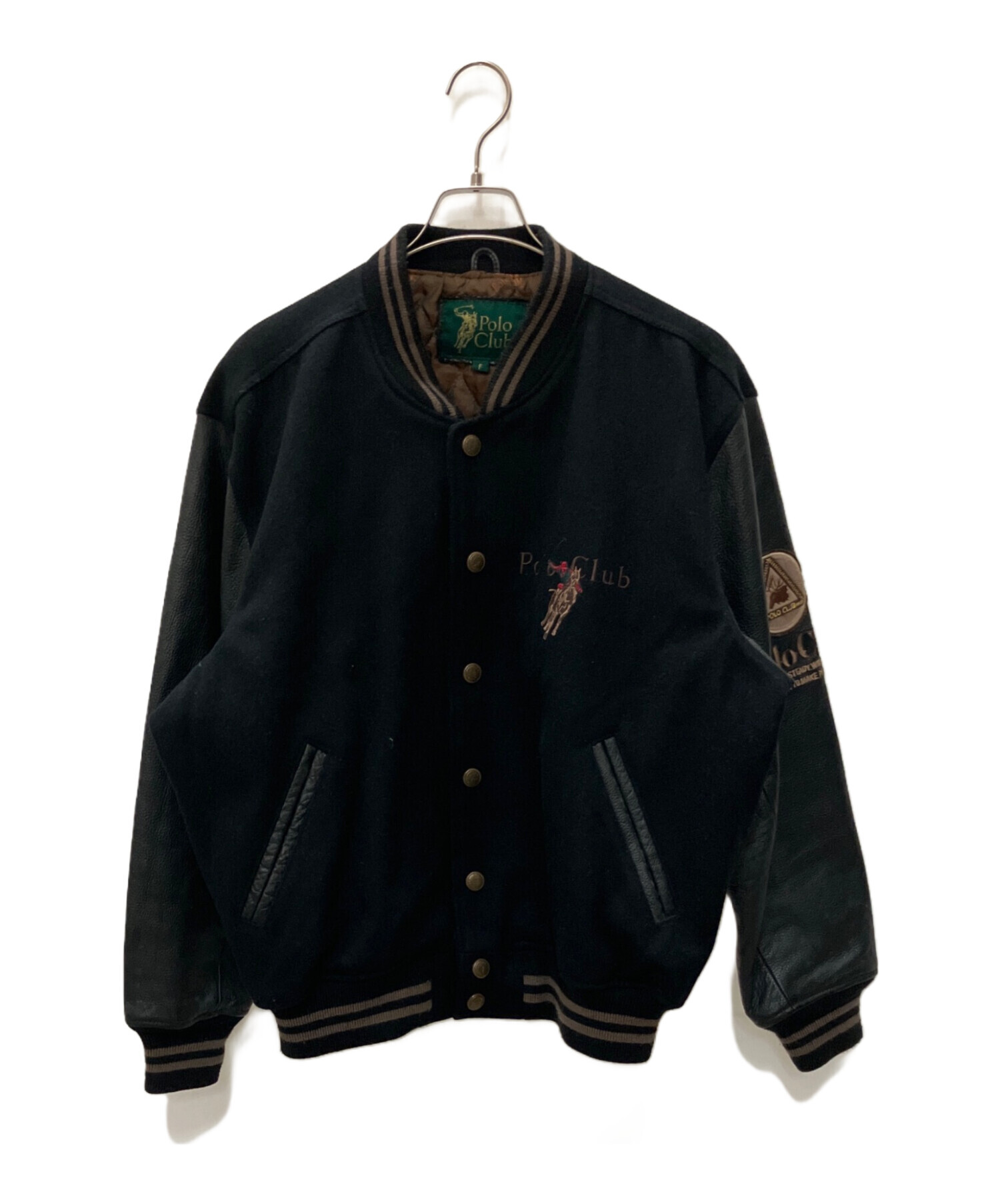 中古・古着通販】POLO CLUB (ポロクラブ) スタジャン ブラック サイズ