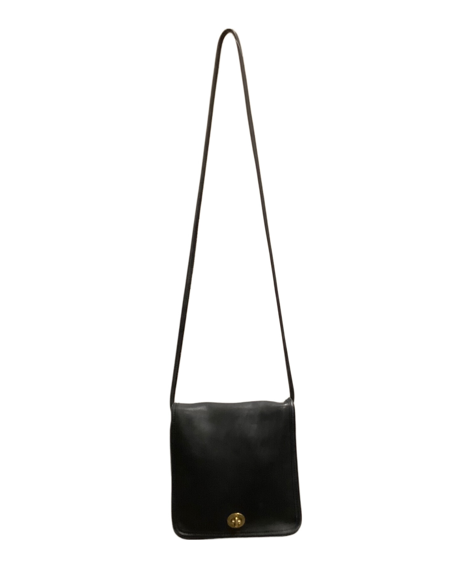 中古・古着通販】COACH (コーチ) ターンロック レザーショルダーバッグ