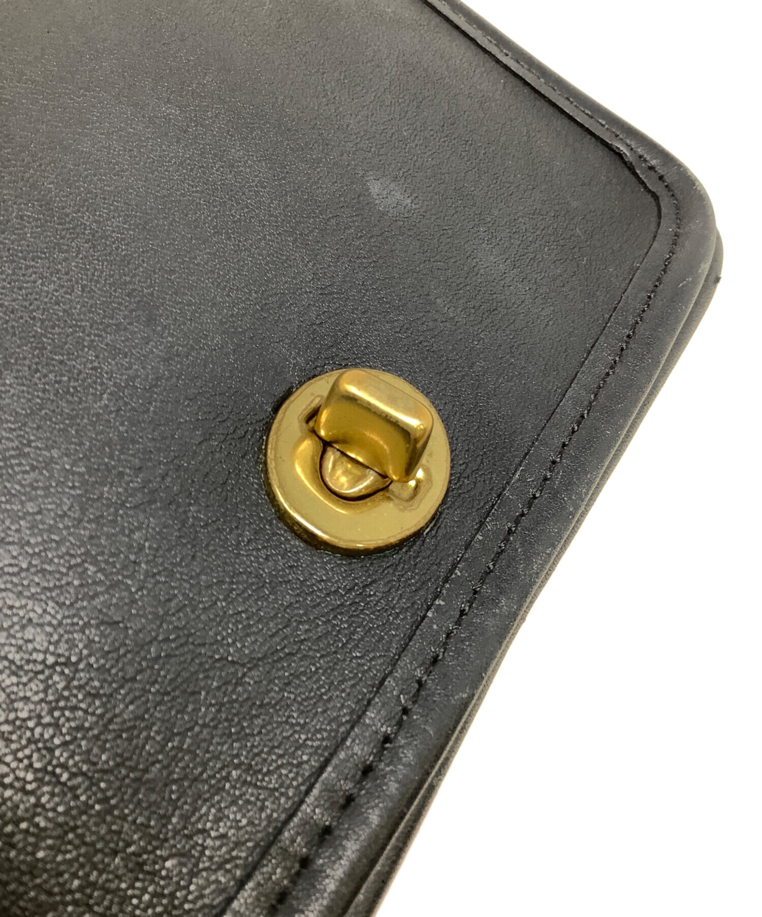 中古・古着通販】COACH (コーチ) ターンロック レザーショルダーバッグ