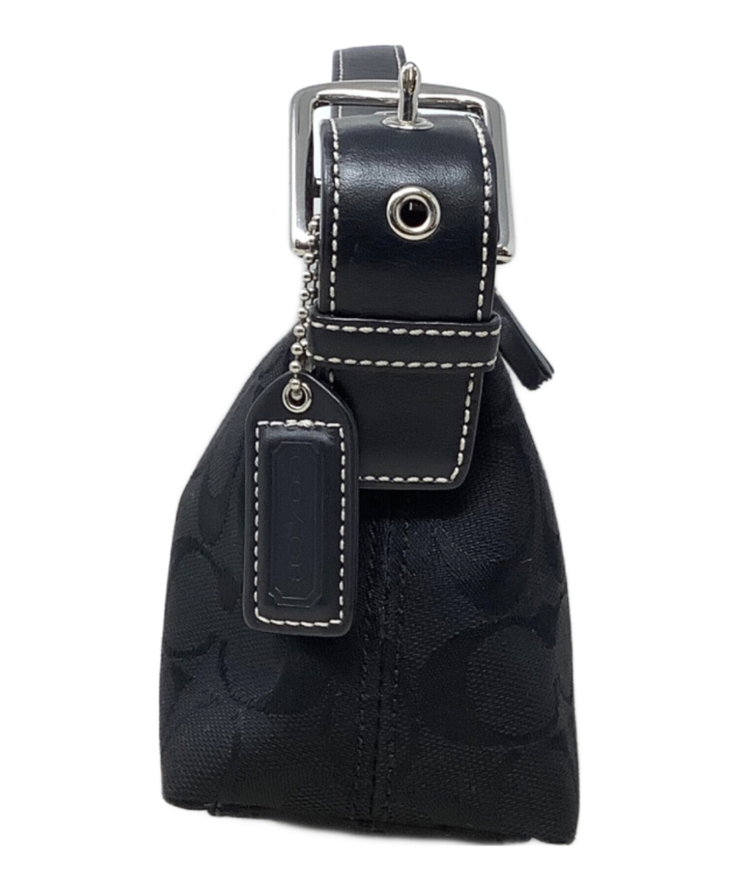 中古・古着通販】COACH (コーチ) ワンショルダーバッグ ブラック