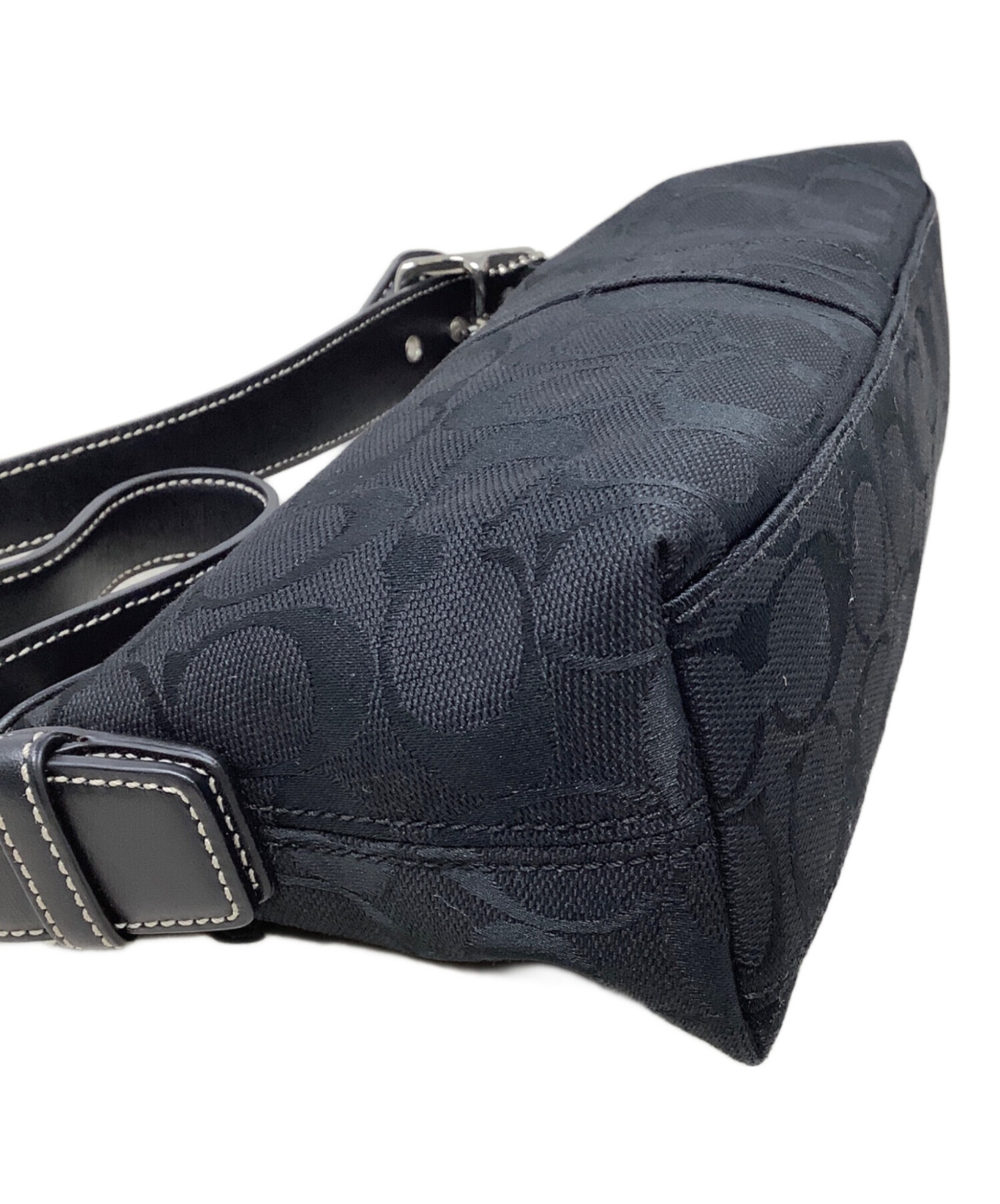 中古・古着通販】COACH (コーチ) ワンショルダーバッグ ブラック