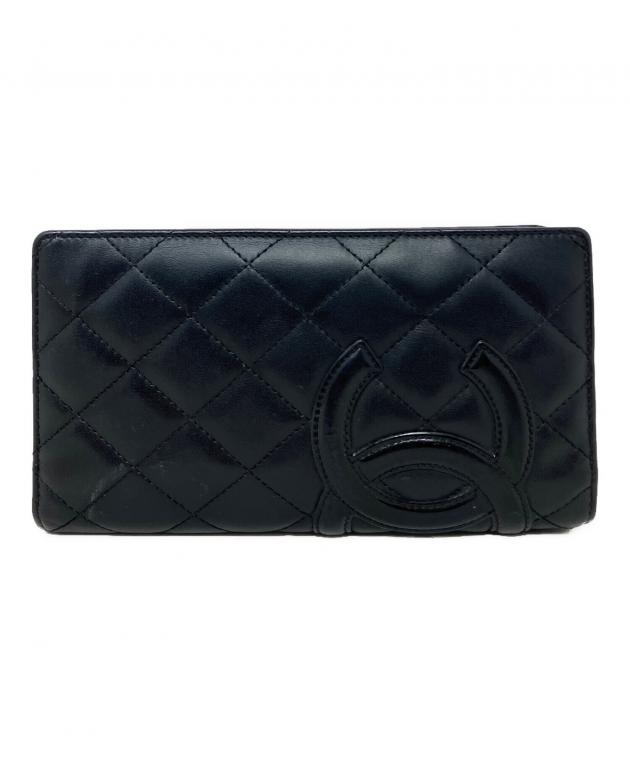 中古・古着通販】CHANEL (シャネル) 長財布 ブラック｜ブランド