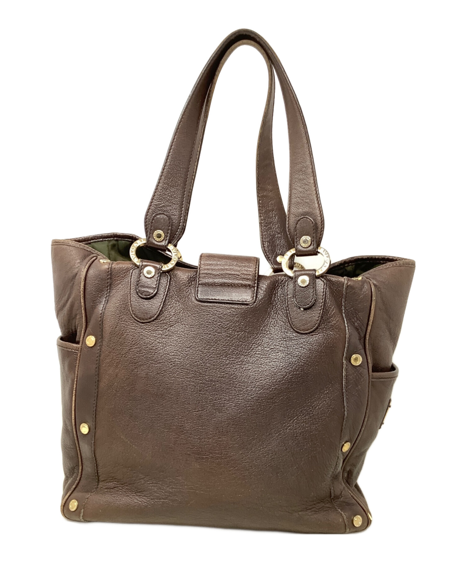 Bvlgari チャンドラ トートバッグ ベージュ/黒 中古・古着通販】BVLGARI (ブルガリ) トートバッグ BVLGARI（ブルガリ