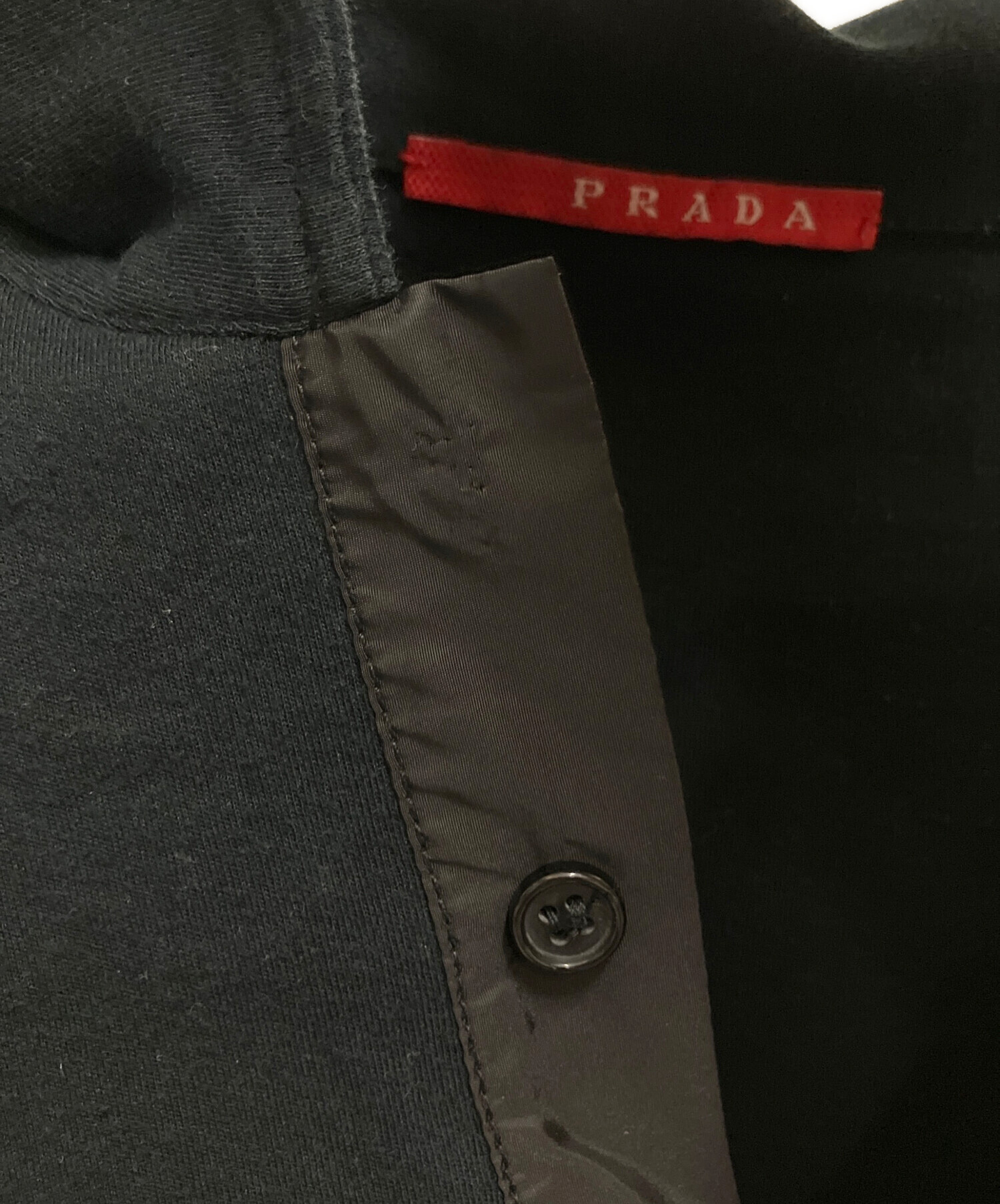 中古・古着通販】PRADA (プラダ) 長袖ポロシャツ ネイビー サイズ:SIZE