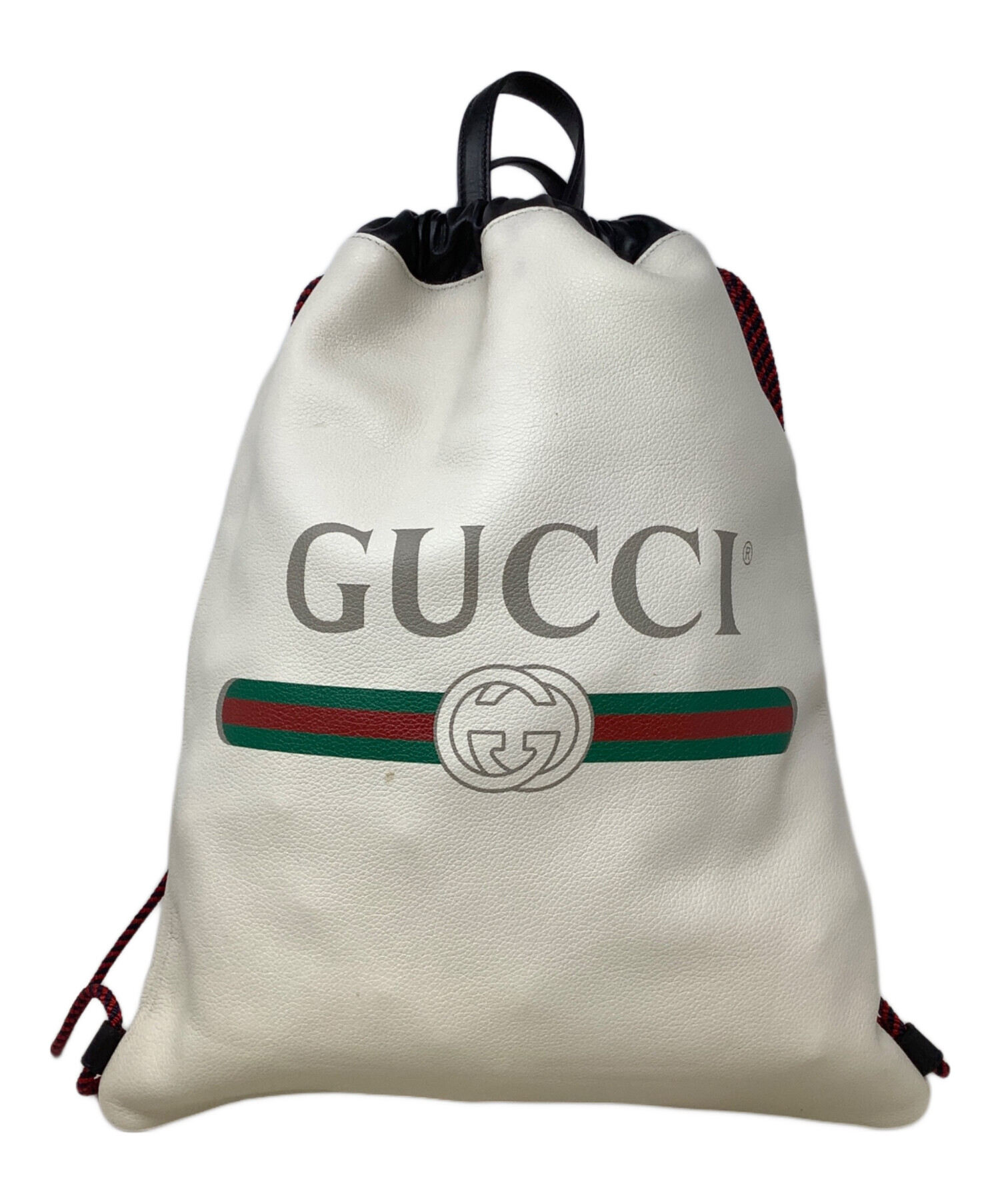 中古・古着通販】GUCCI (グッチ) ロゴプリント スモールドロー 