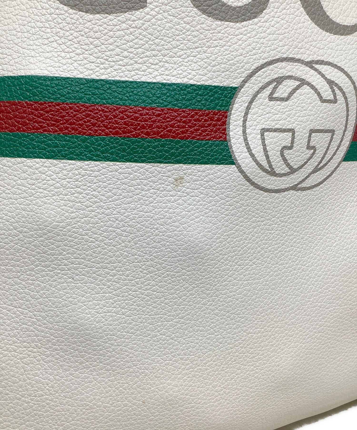 中古・古着通販】GUCCI (グッチ) ロゴプリント スモールドロー 