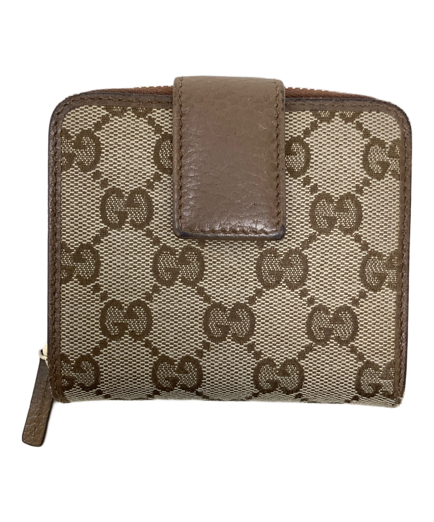 ちーず　GUCCI 二つ折り財布 ベージュ 中古・古着通販】GUCCI (グッチ) GUCCI 2つ折り財布 ベージュ