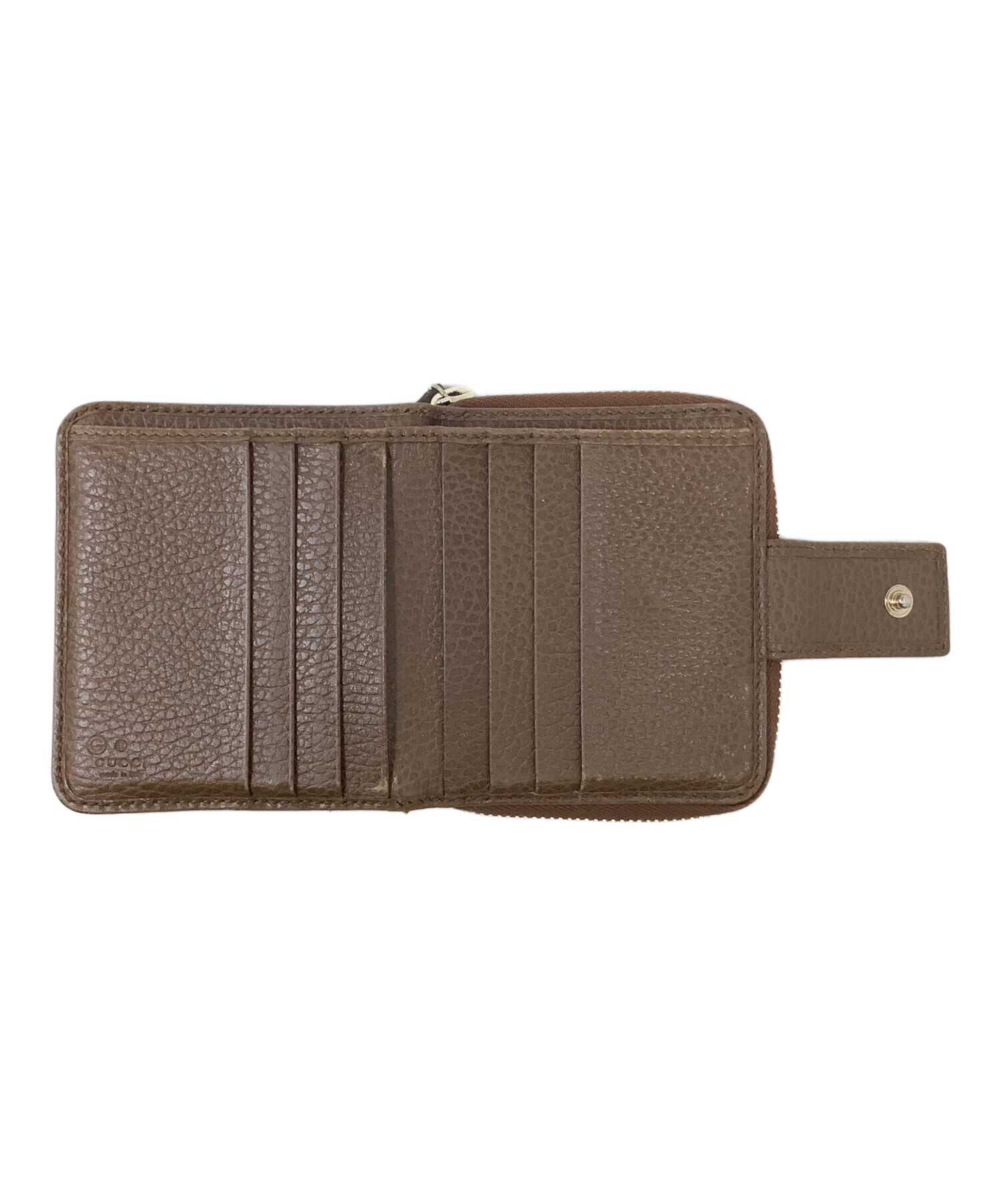 中古・古着通販】GUCCI (グッチ) GUCCI 2つ折り財布 ベージュ 