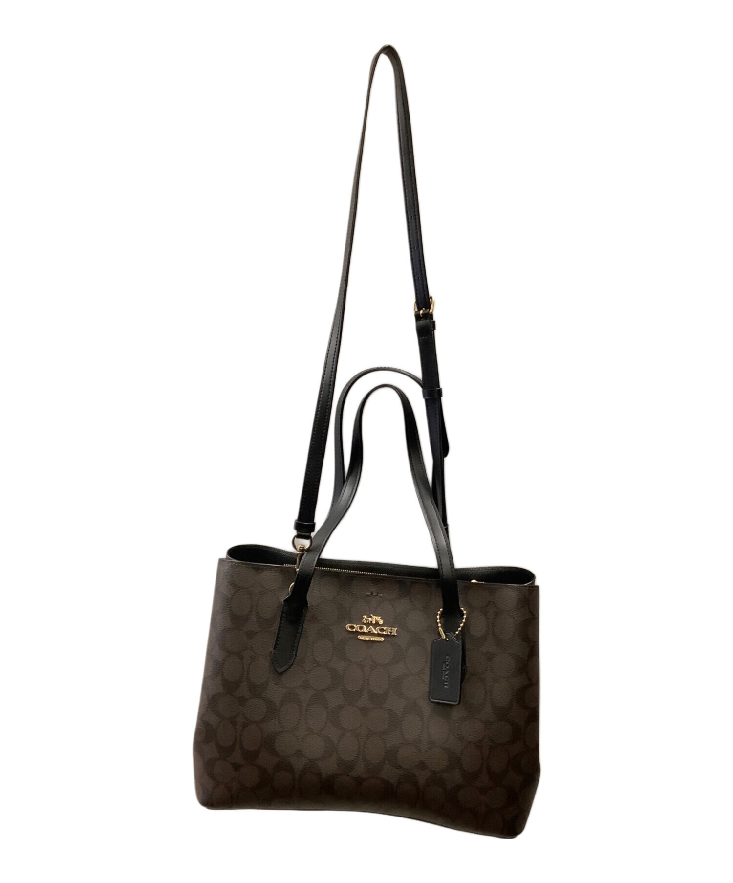 中古・古着通販】COACH (コーチ) アベニュー キャリーオール ブラウン