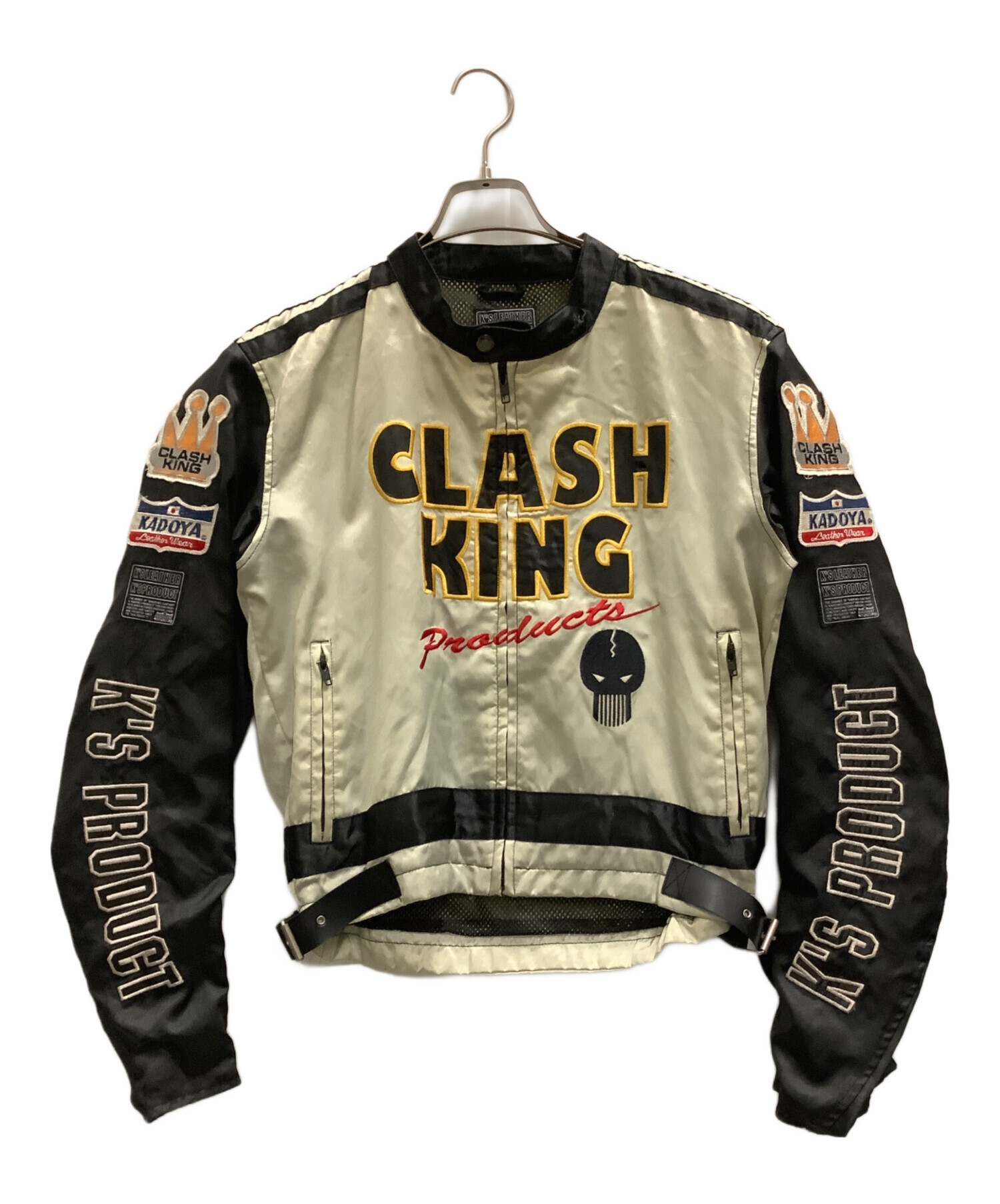 【KADOYA】中綿ナイロンジャケット　3L 中古　バイク 中古・古着通販】KADOYA (カドヤ) バイクジャケット ベージュ×ブラック