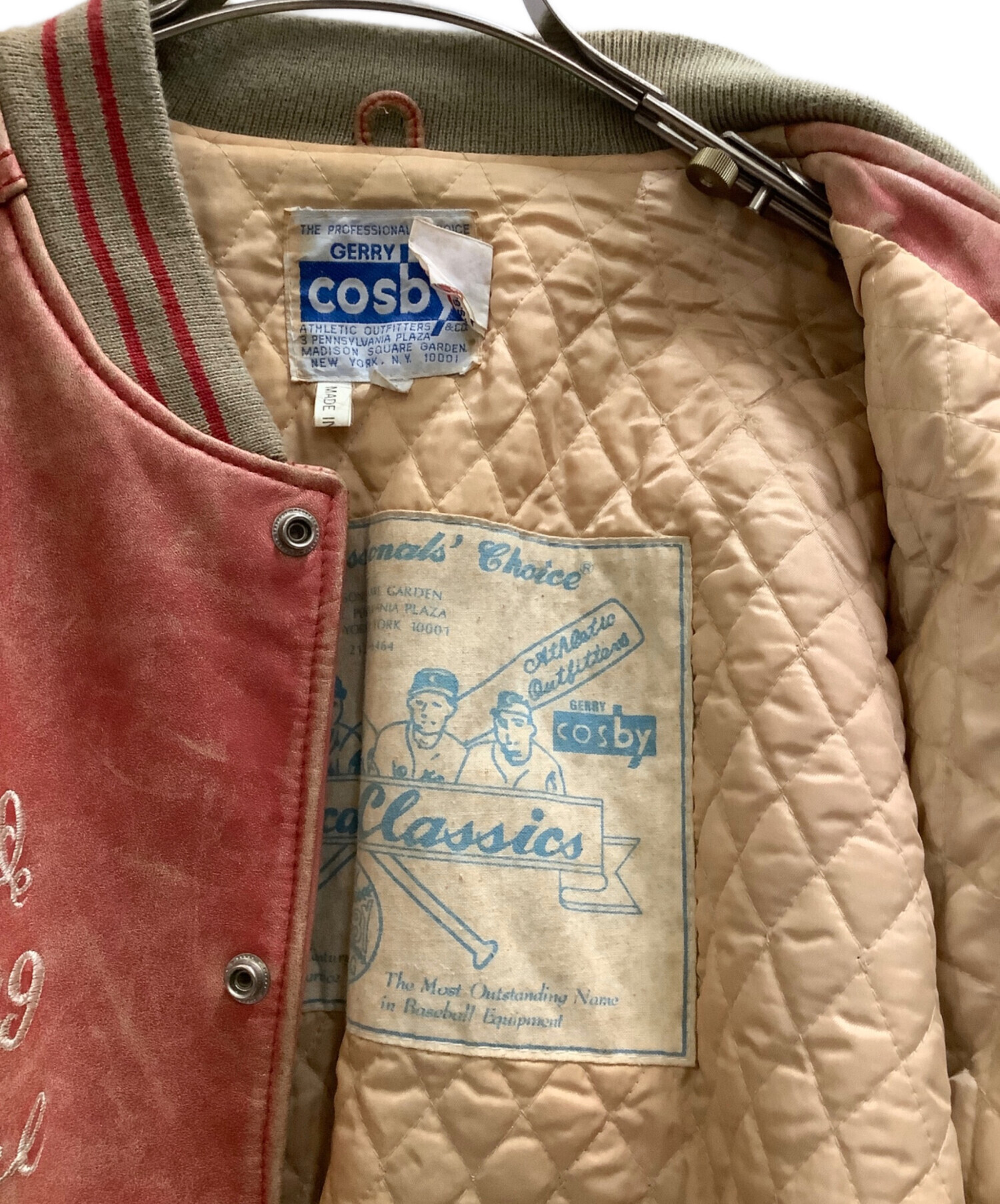 中古・古着通販】GERRY COSBY (ジェリー コスビー) スタジャン レッド