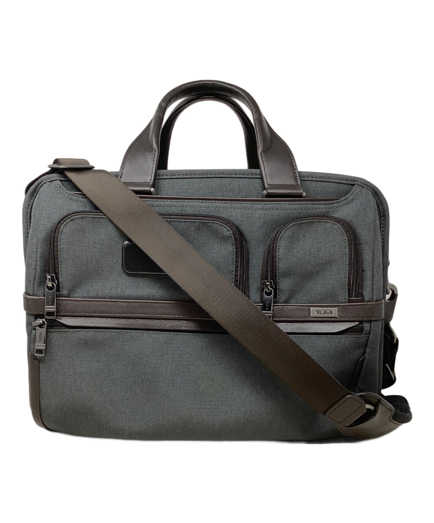 トゥミ ビジネスバッグ　グレー系 トゥミ TUMI 日本正規品 トゥミ ブリーフケース PC ダブルファスナー