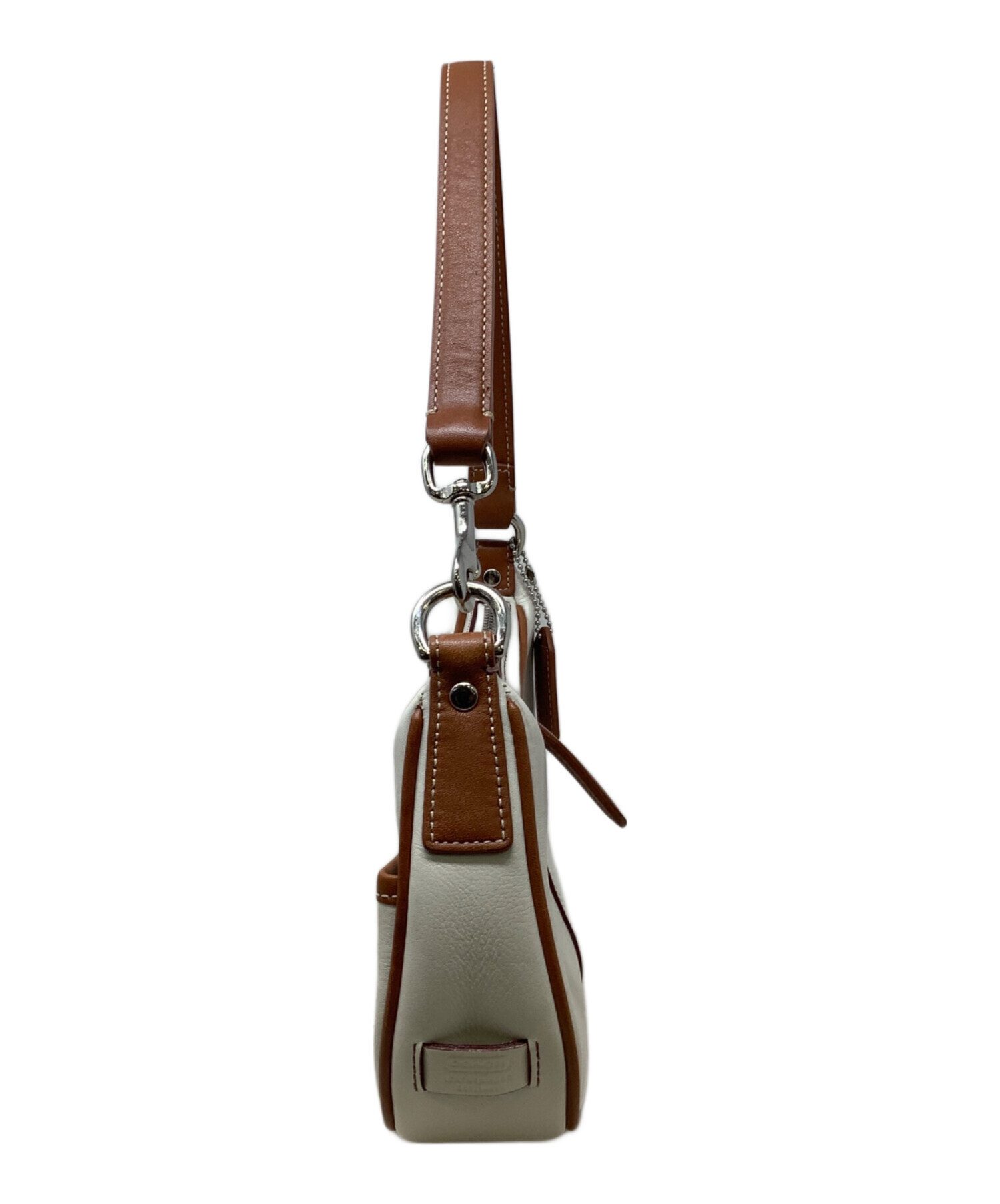 【美品】COACH アクセサリーポーチ ハンドバッグ　フック ゴールド コーチ シグネチャー ハンドバッグ アクセサリーポーチ 1523 - メルカリ