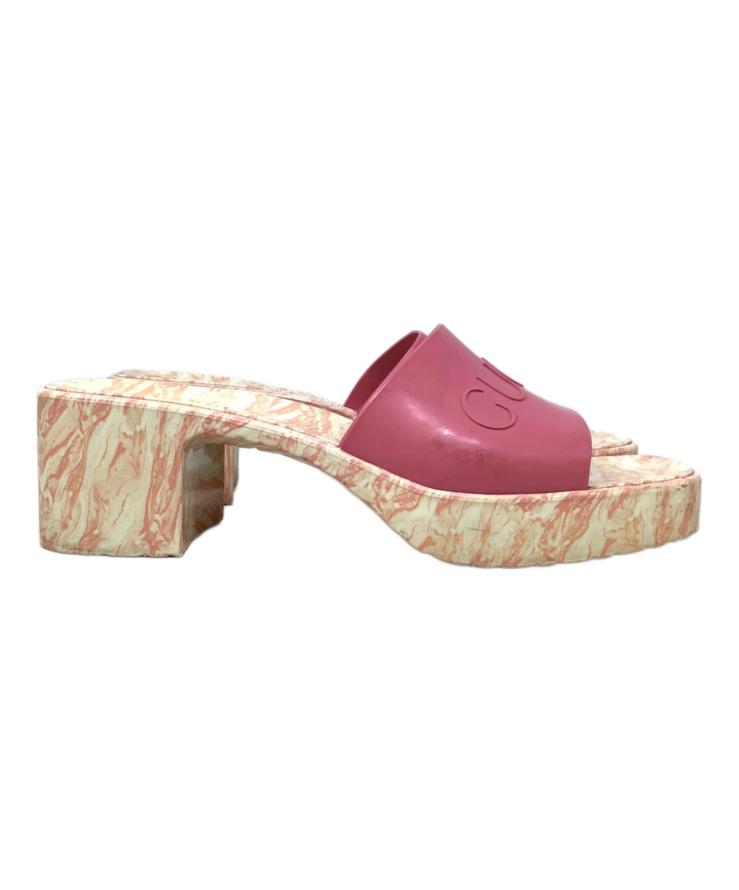 中古・古着通販】GUCCI (グッチ) ラバーヒールサンダル GUCCI（グッチ