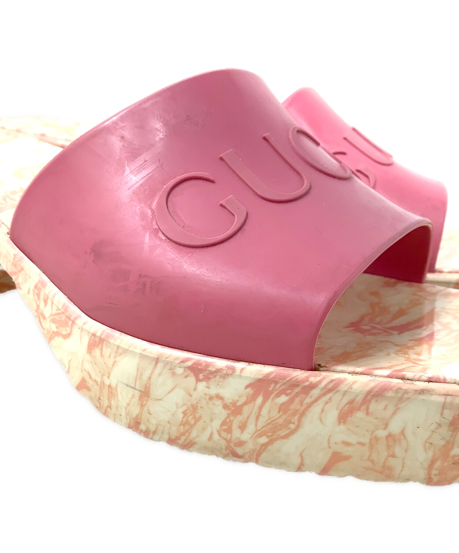 中古・古着通販】GUCCI (グッチ) ラバーヒールサンダル GUCCI（グッチ