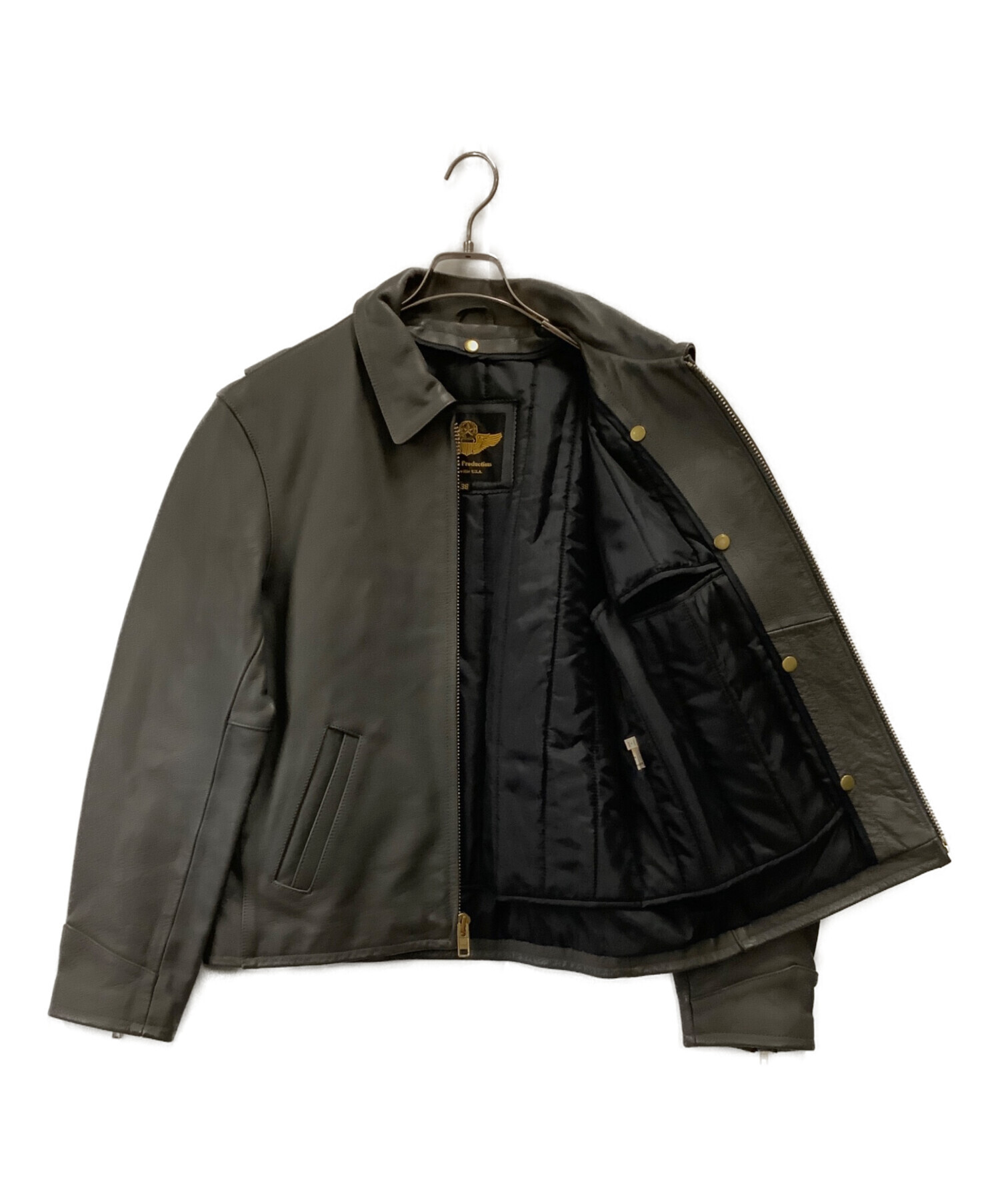 ◆MORGAN ビンテージ　革ジャン　ライダースジャケット 40 黒　③ 中古・古着通販】MORGAN (モーガン) ライダースジャケット MORGAN