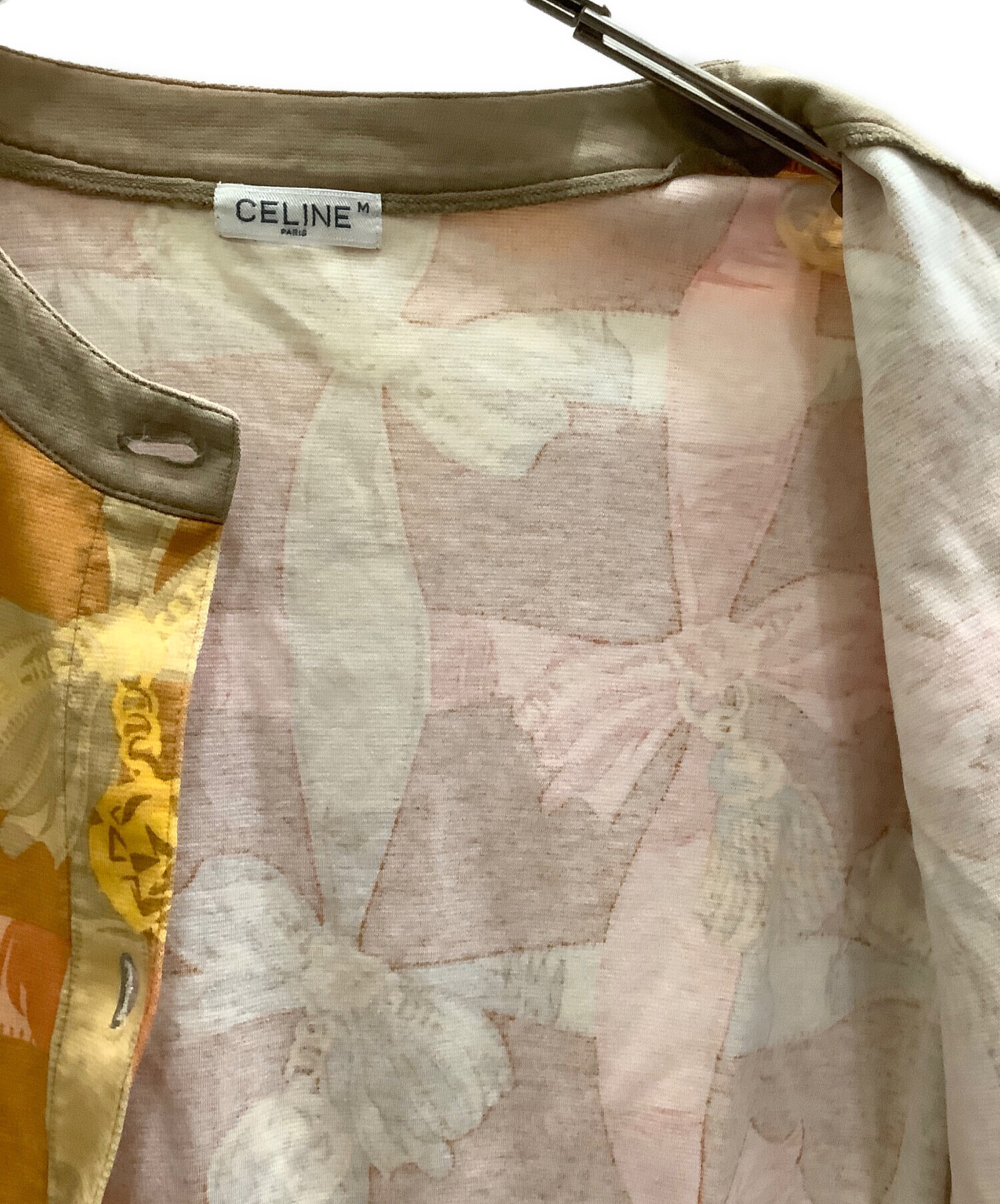 中古・古着通販】CELINE (セリーヌ) 薄手カーディガン オレンジ サイズ