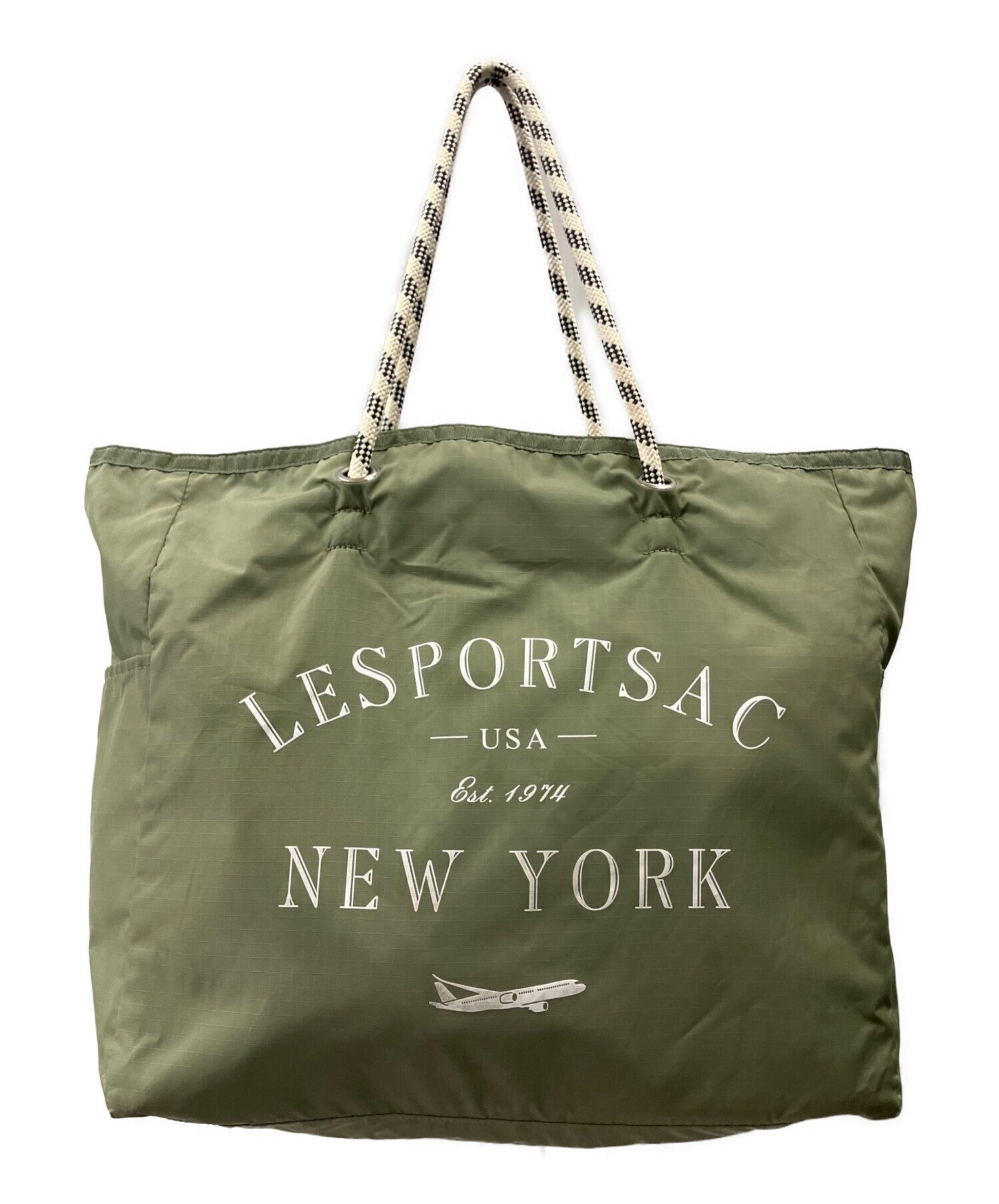み*ど様 JAL LeSportsac 2WAYトートバッグ ポーチ付き 中古・古着通販】LeSportsac (レスポートサック) トートバッグ